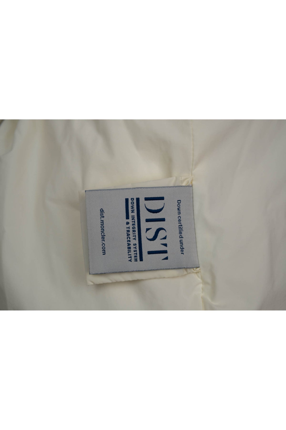 Monlcer White and Beige Leather Shoulder Jacket Size 2