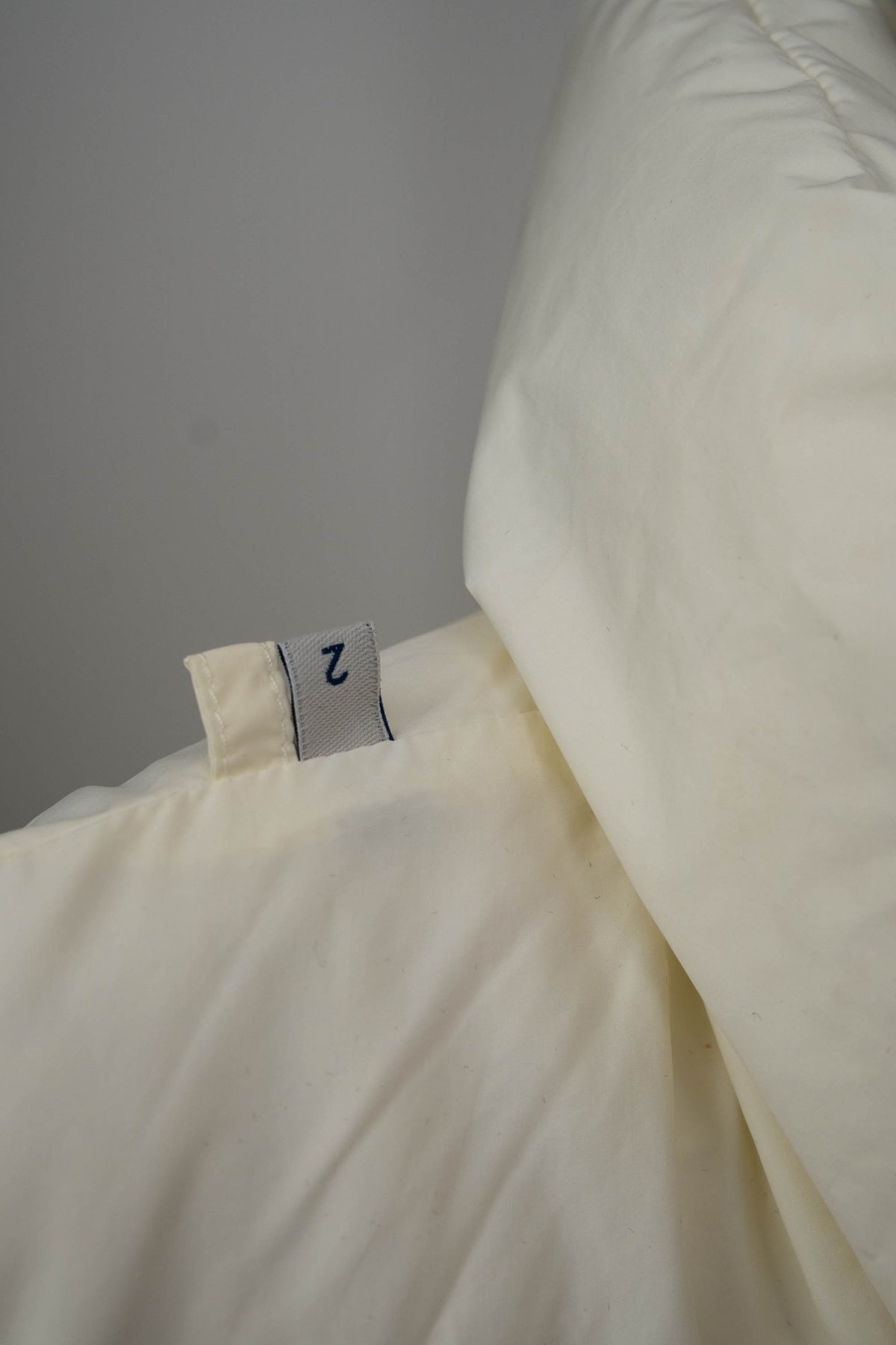 Monlcer White and Beige Leather Shoulder Jacket Size 2