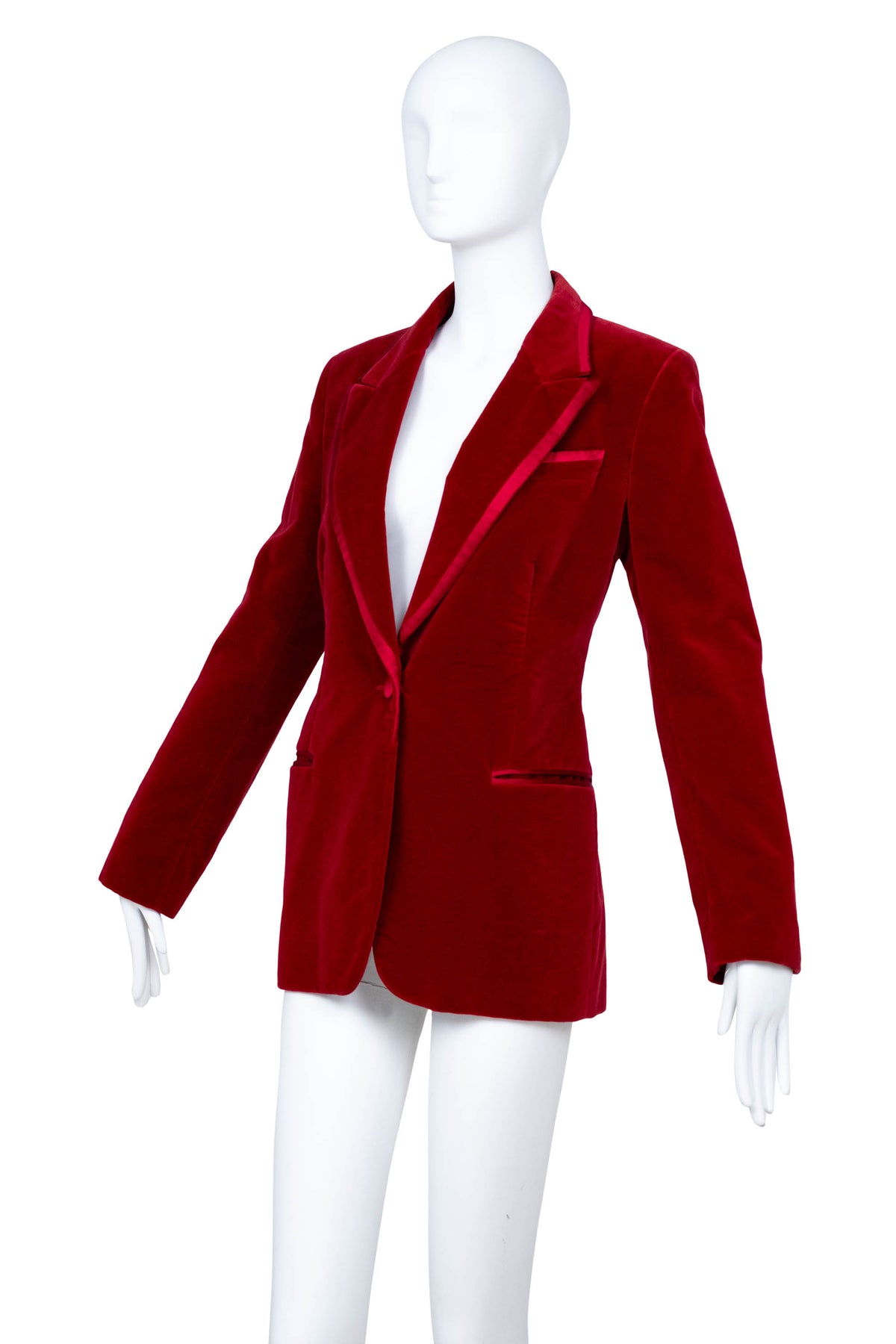 Tom Ford for Gucci Red Iconic Velvet Jacket FW 1996