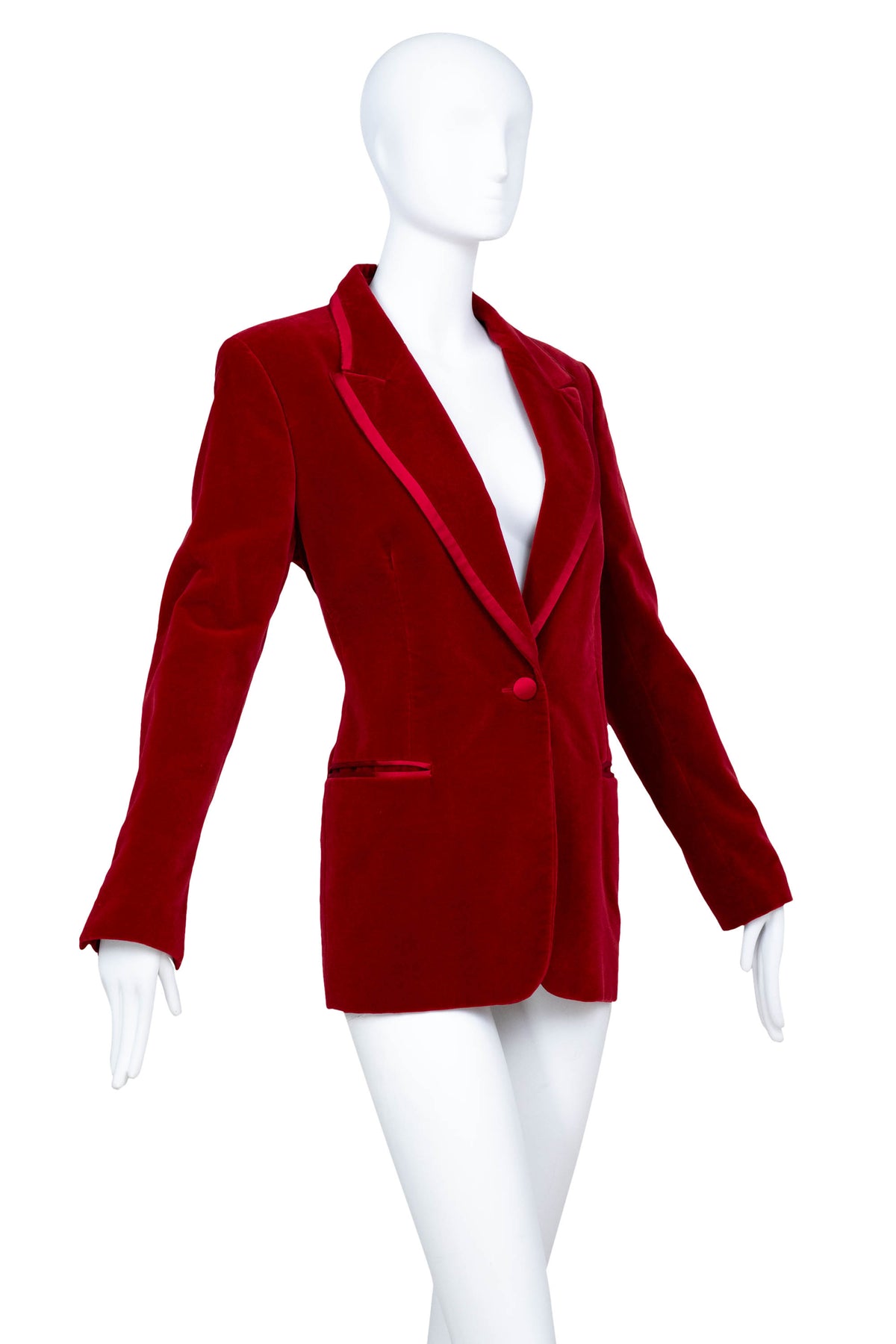 Tom Ford for Gucci Red Iconic Velvet Jacket FW 1996