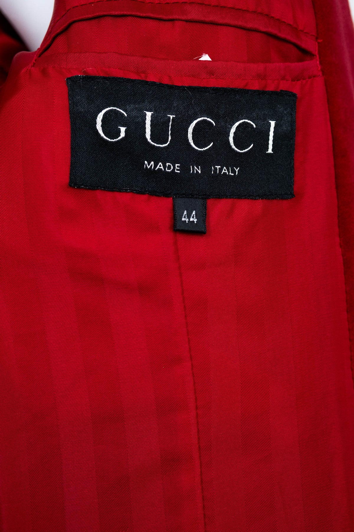 Tom Ford for Gucci Red Iconic Velvet Jacket FW 1996