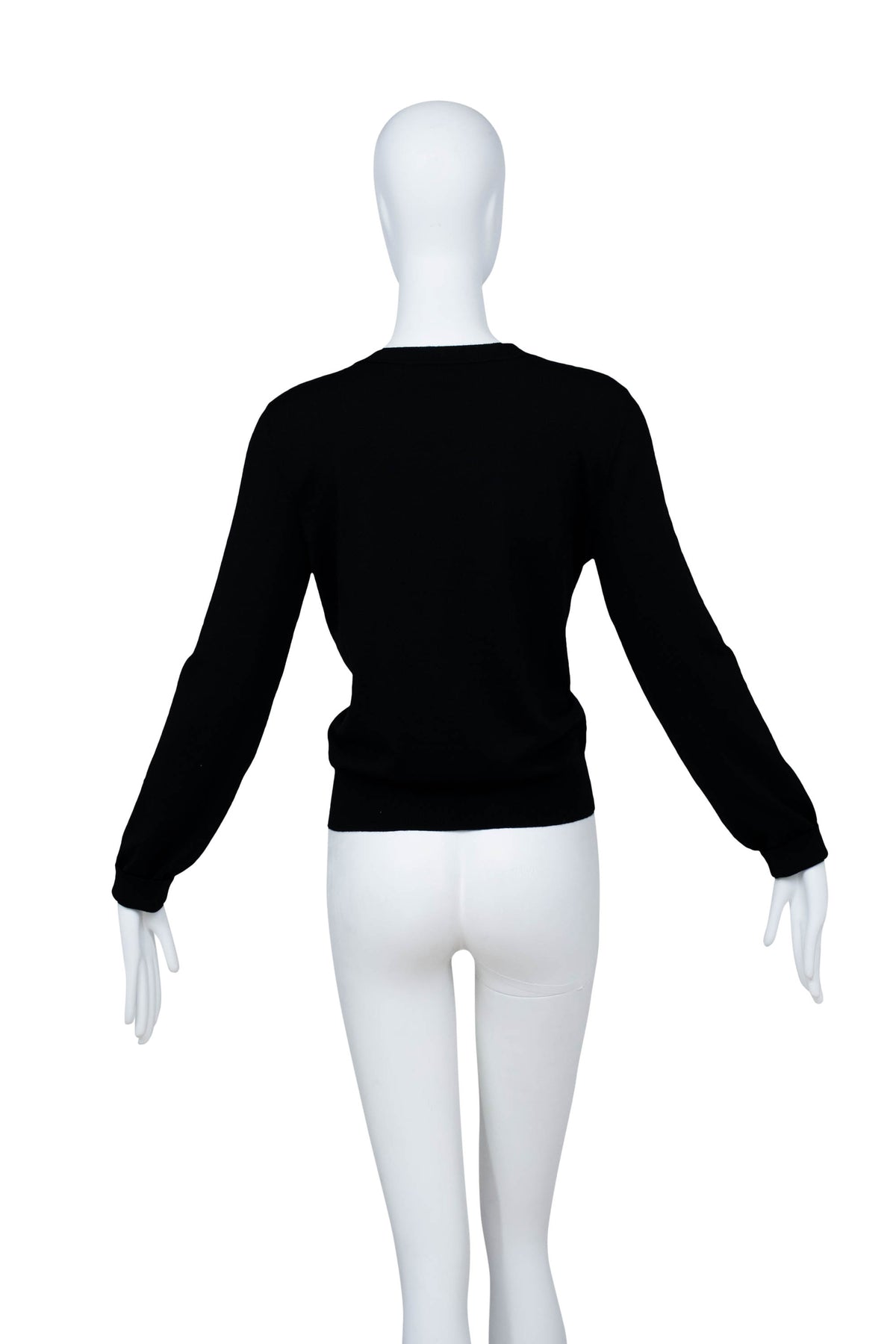 Loewe Black Gold Monogram Charm Wool Cardigan