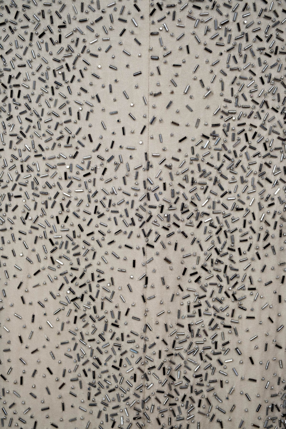 Oscar De La Renta Ivory Beaded Maxi Coat