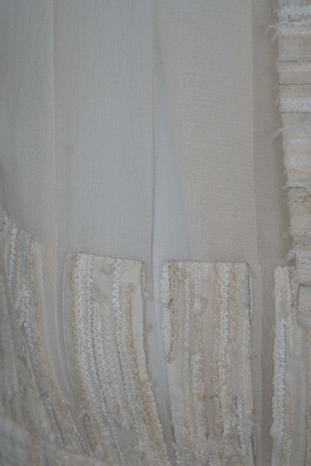 Chanel Cream Tweed Sleeveless Dress Size 34 07C