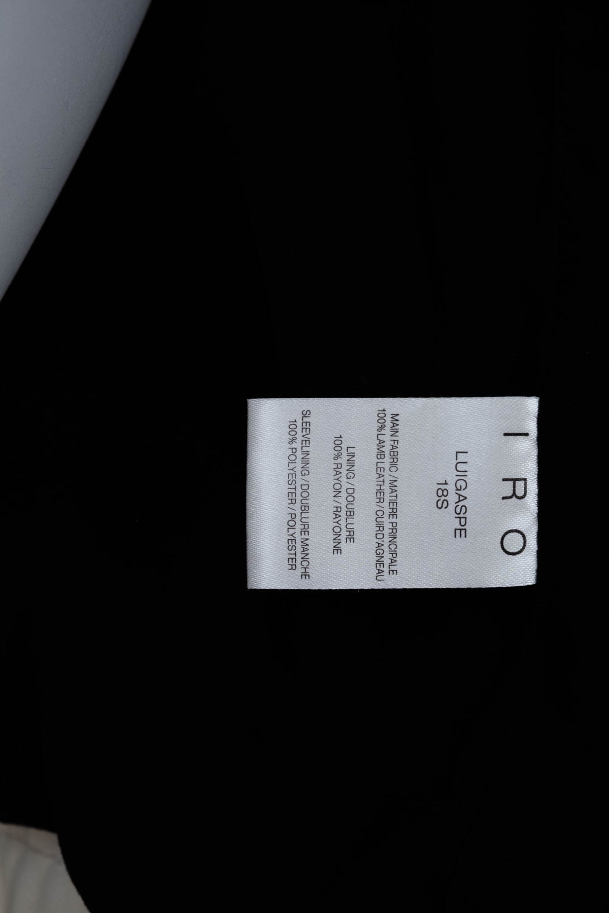 Iro White Leather Motorcycle Zip Jacket Size 40