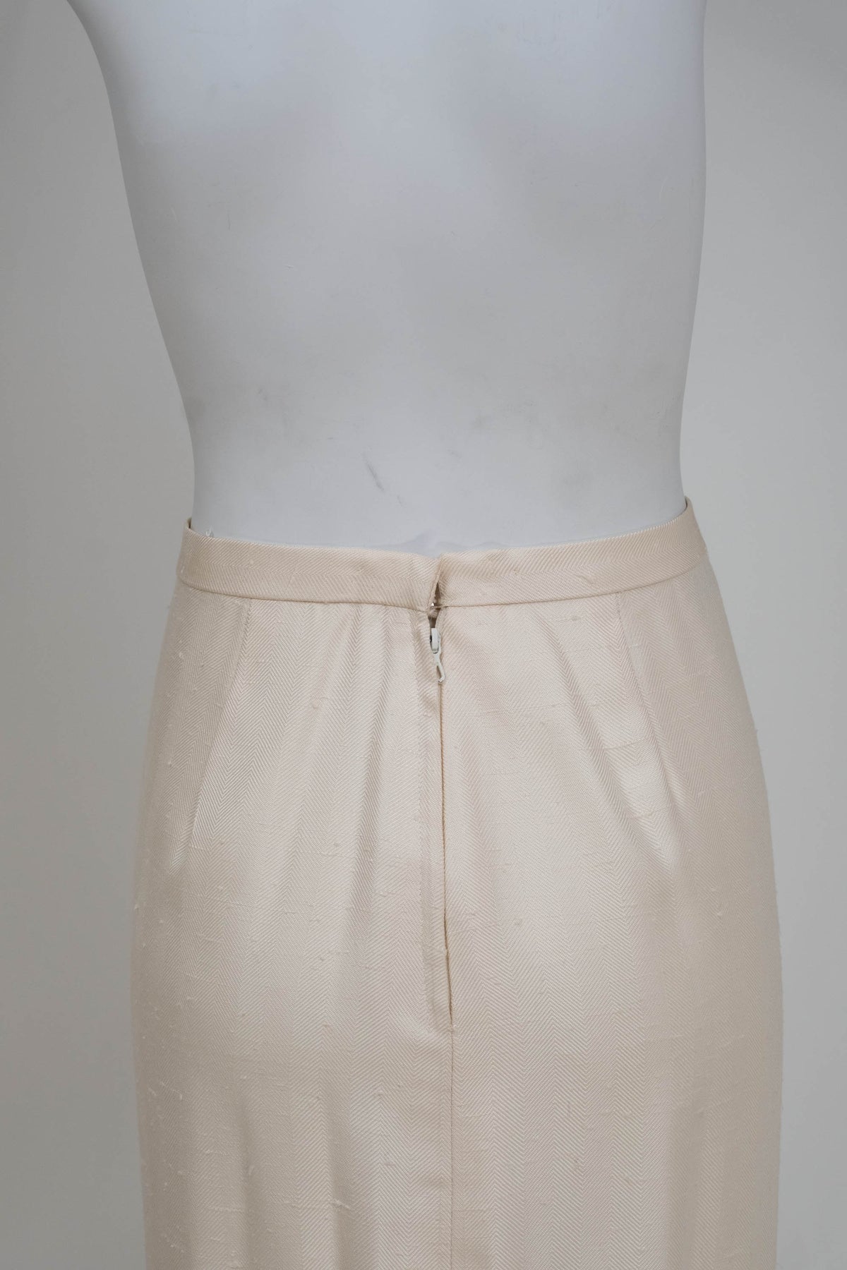 Vicky Tiell Vintage French White Linen Suit Size 34-36