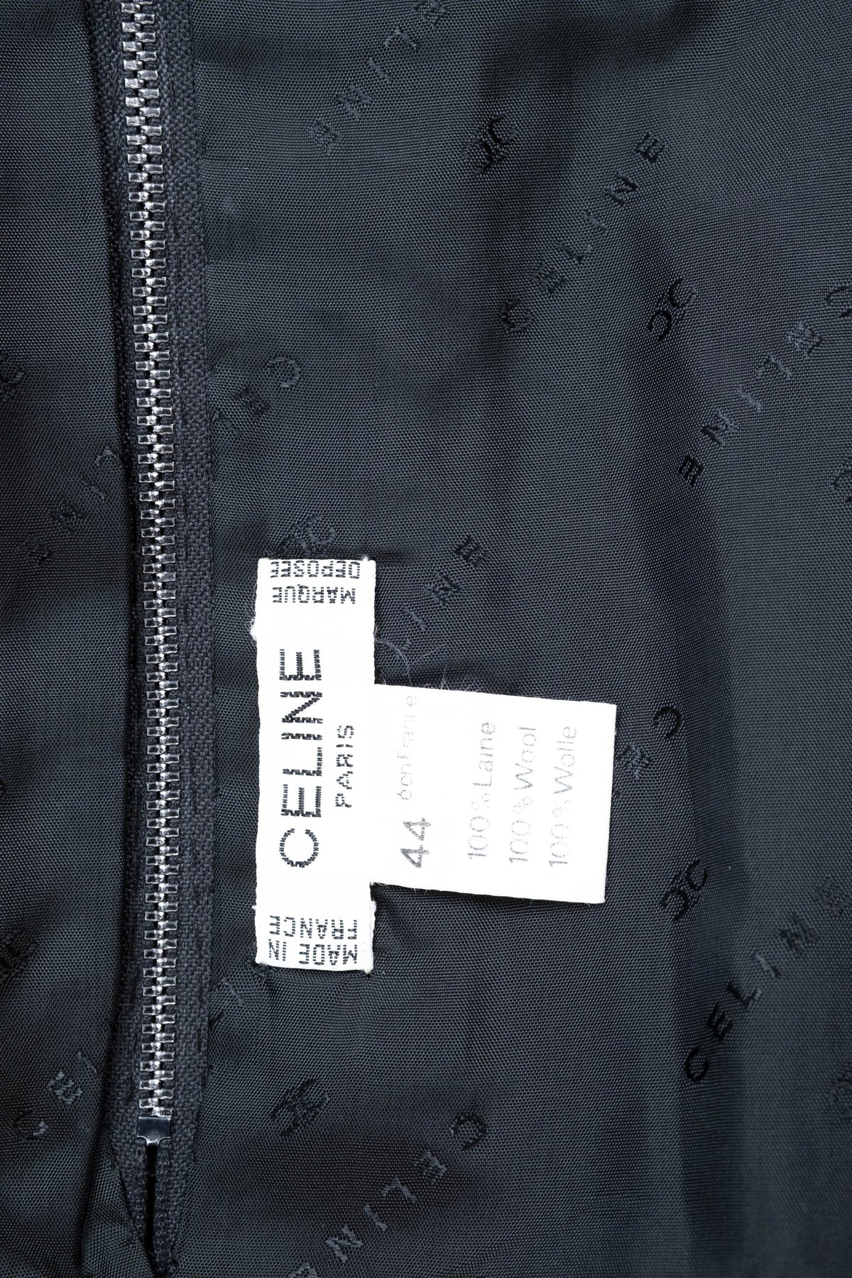 Celine Triomphe Green Tan Black Wool Plaid Kilt Skirt Vtg 1980s Size 44/8