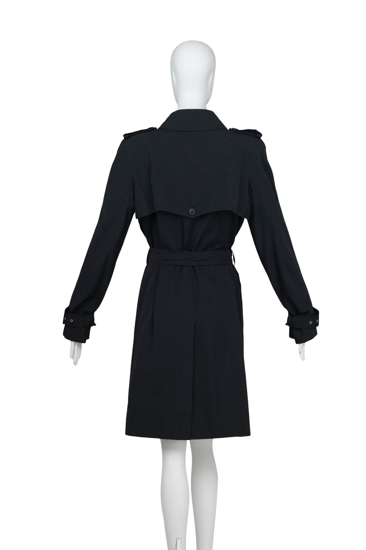 Christian Dior Vintage Black Trench Coat Size 44/10
