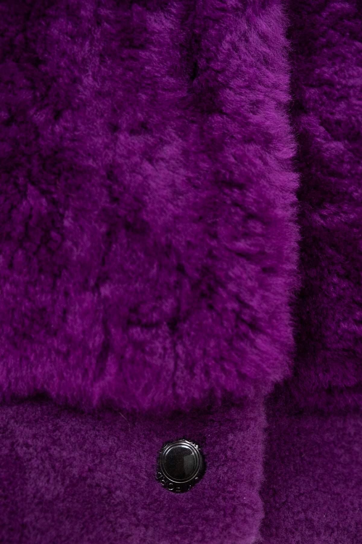 Tom Ford Purple Berry Shearling Fur Bomber Jacket Size 42/6