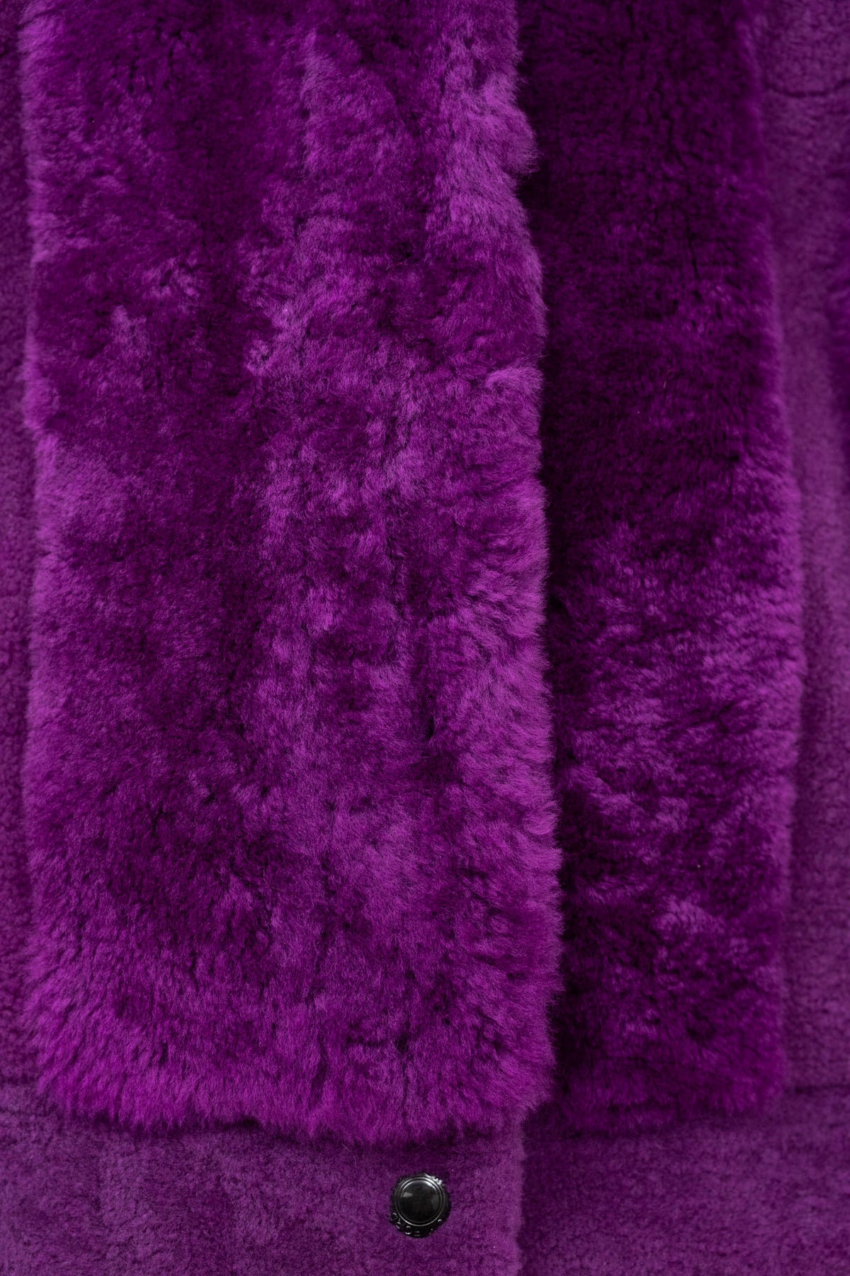 Tom Ford Purple Berry Shearling Fur Bomber Jacket Size 42/6