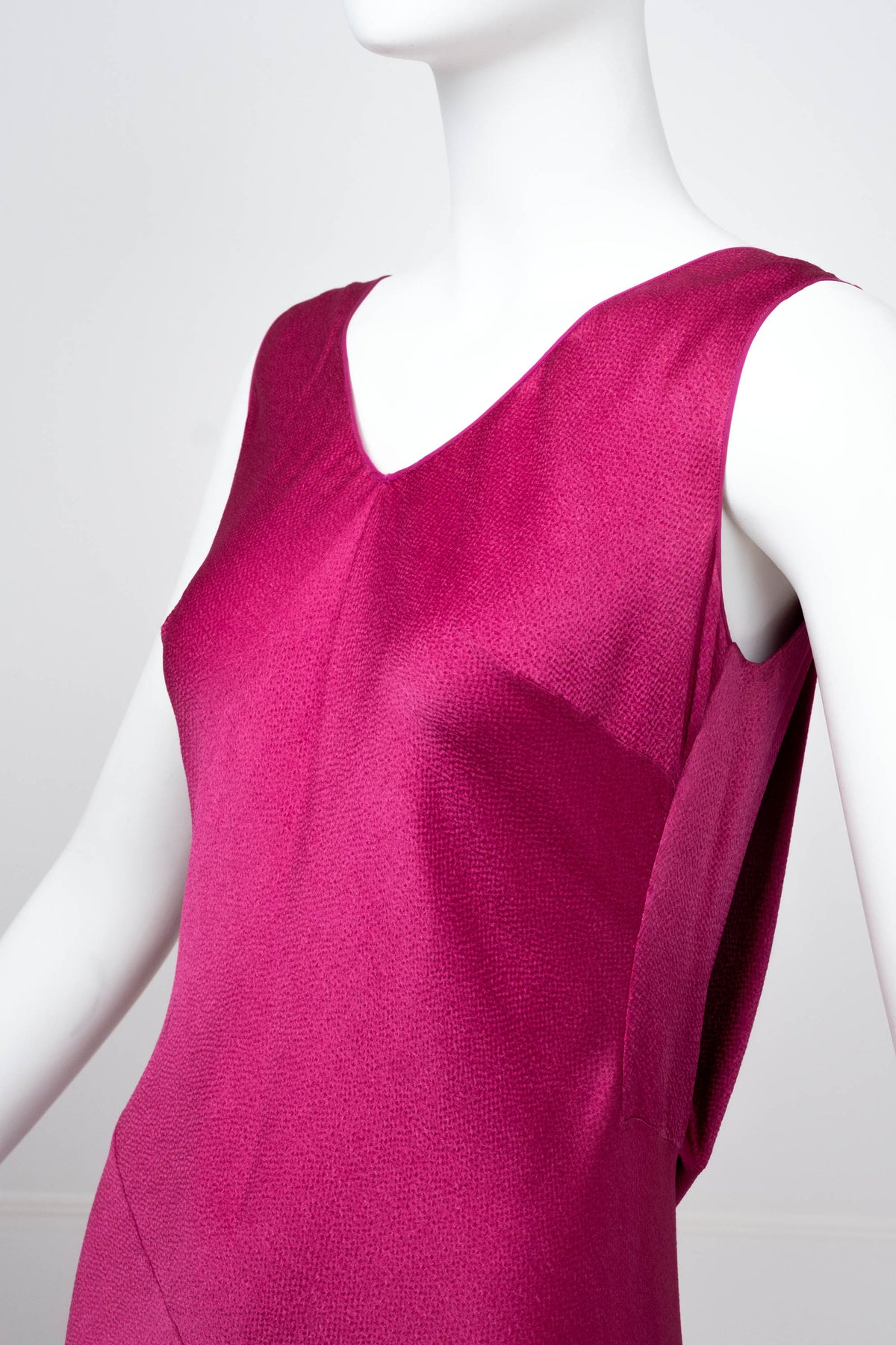 John Galliano Misia Diva Pin Up Flamenco Raspberry Bias Cut Gown s/s 1995