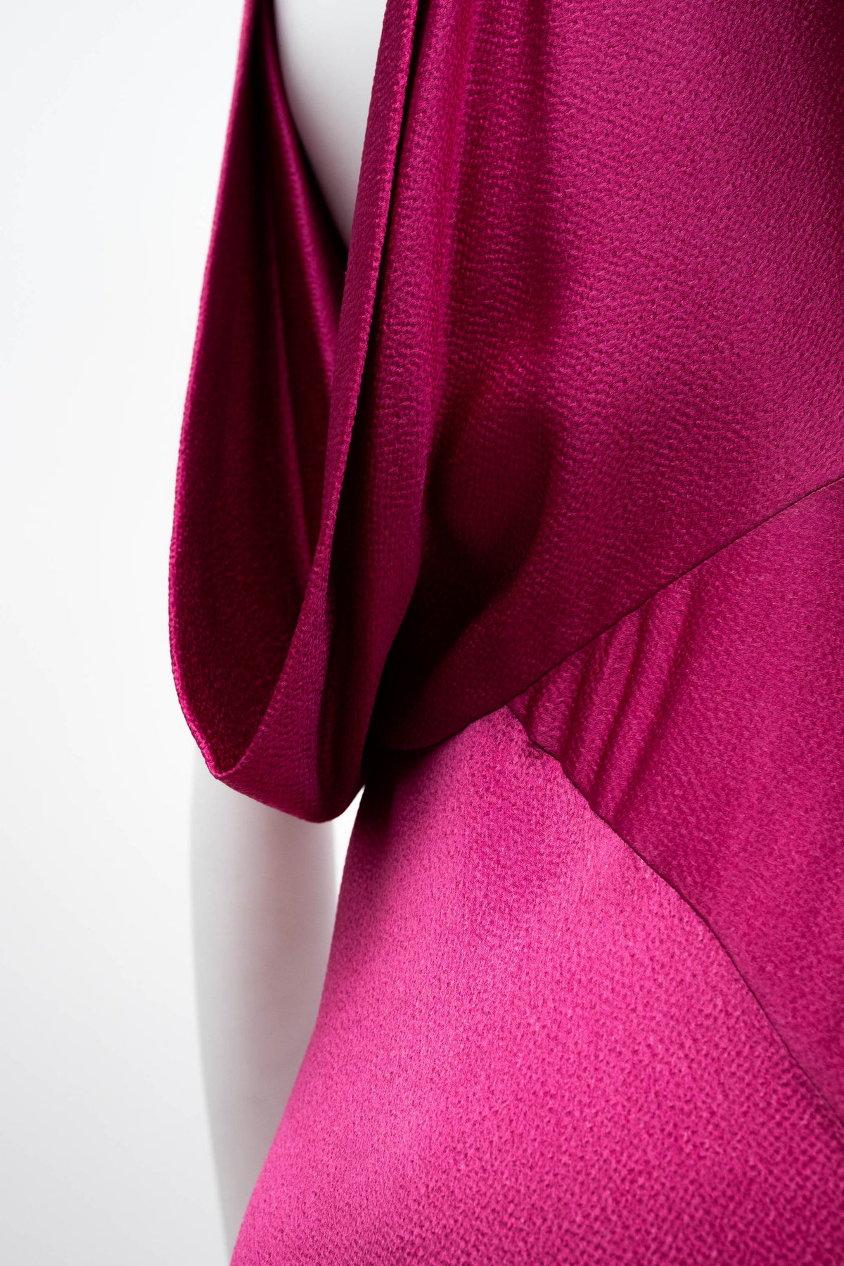 John Galliano Misia Diva Pin Up Flamenco Raspberry Bias Cut Gown s/s 1995