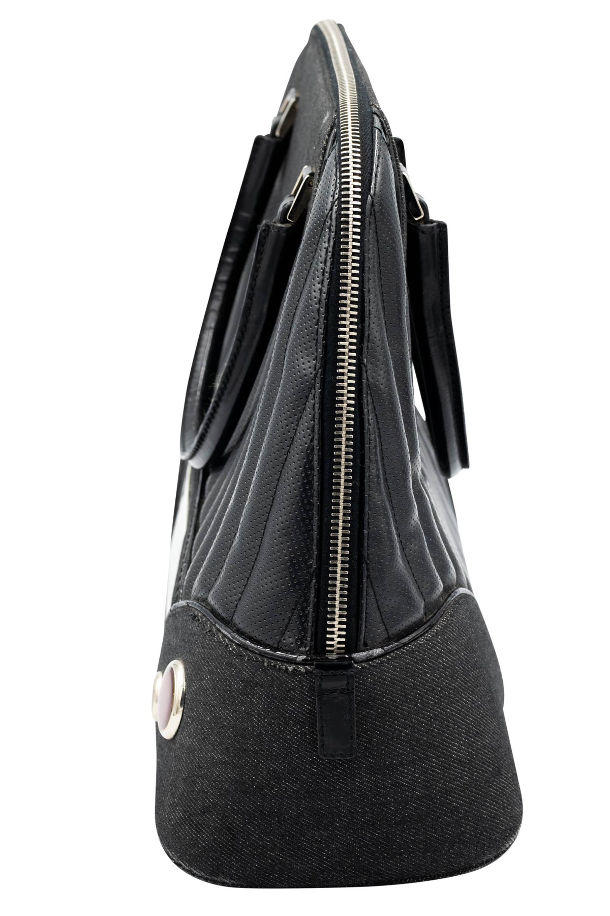 Christian Dior Black Montaigne Chris Cadillac Top Handle Purse 2001