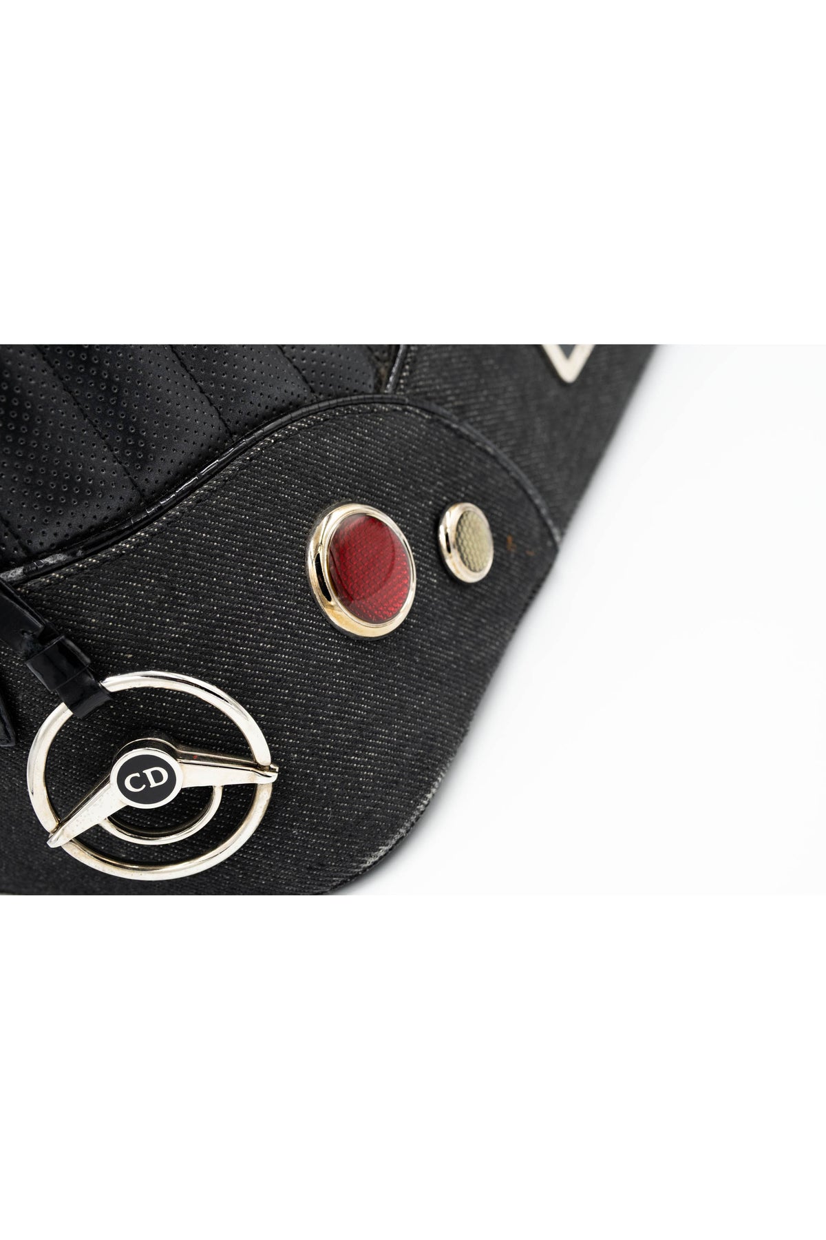 Christian Dior Black Montaigne Chris Cadillac Top Handle Purse 2001