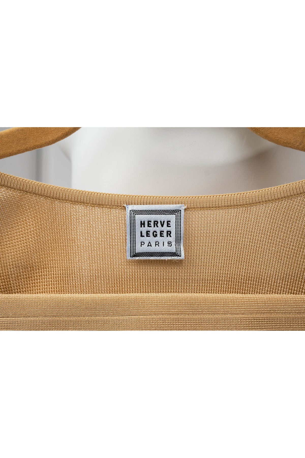 Herve Leger Paris Gold Skirt Set Size Large