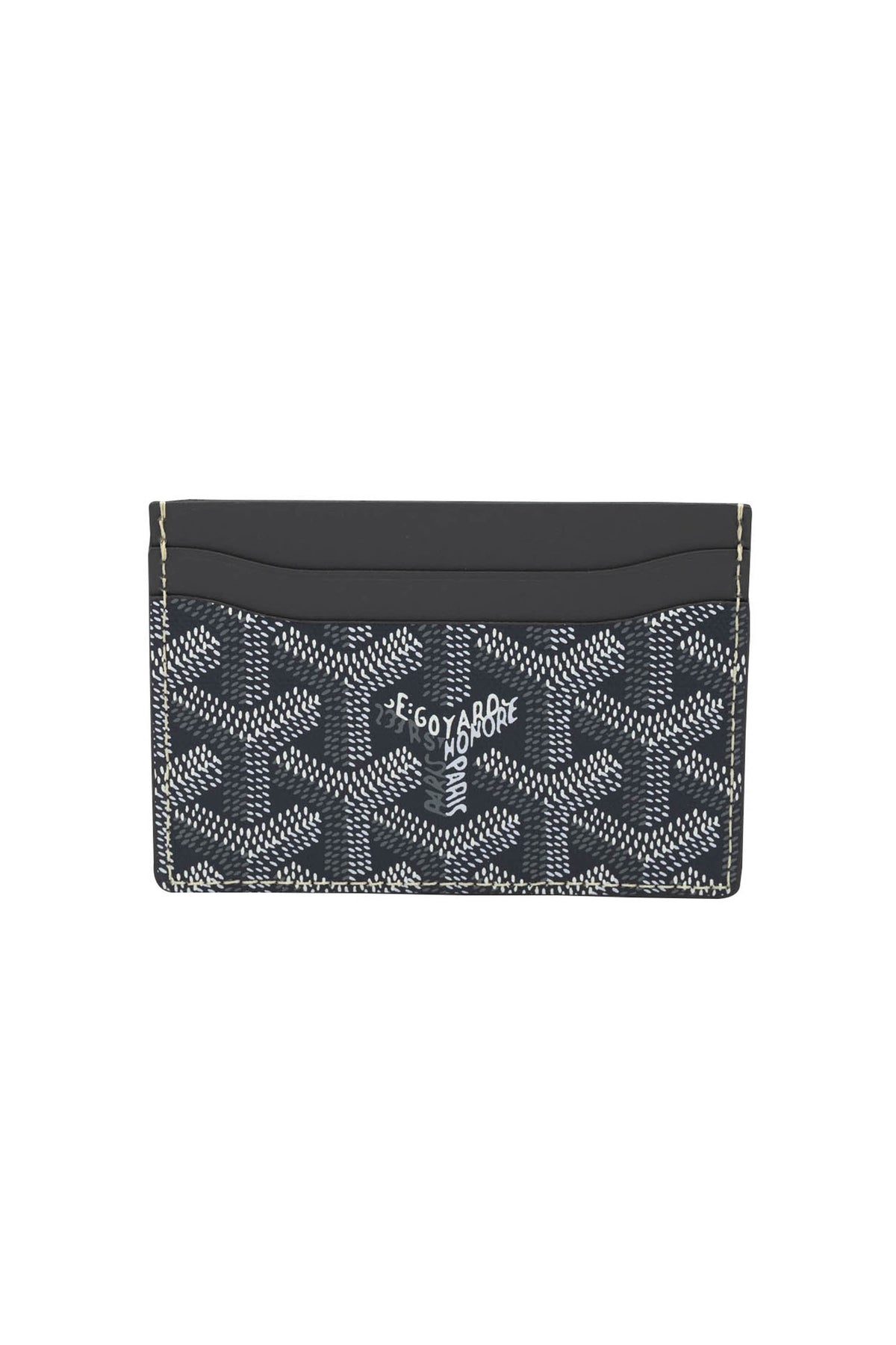Goyard Grey Goyardine Card Holder Wallet New In Box