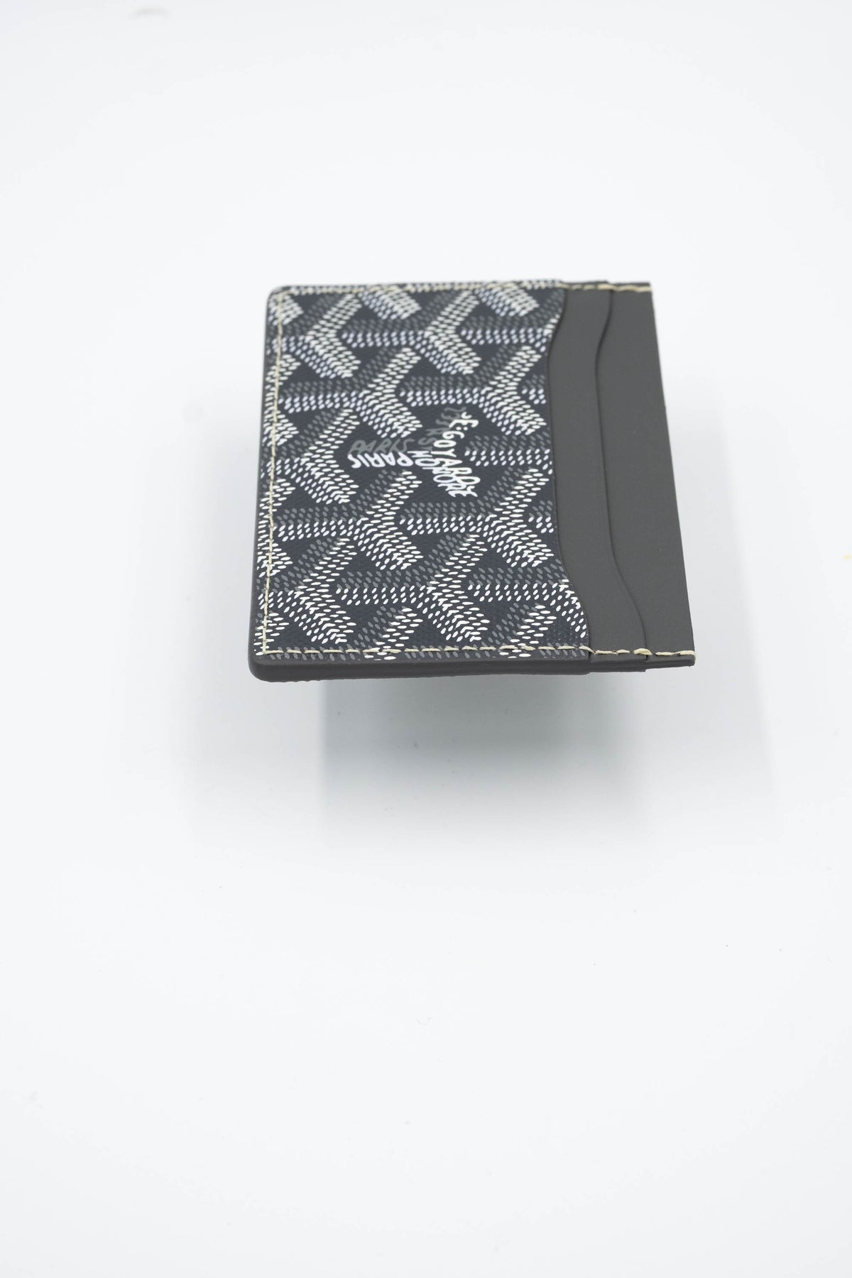 Goyard Grey Goyardine Card Holder Wallet New In Box
