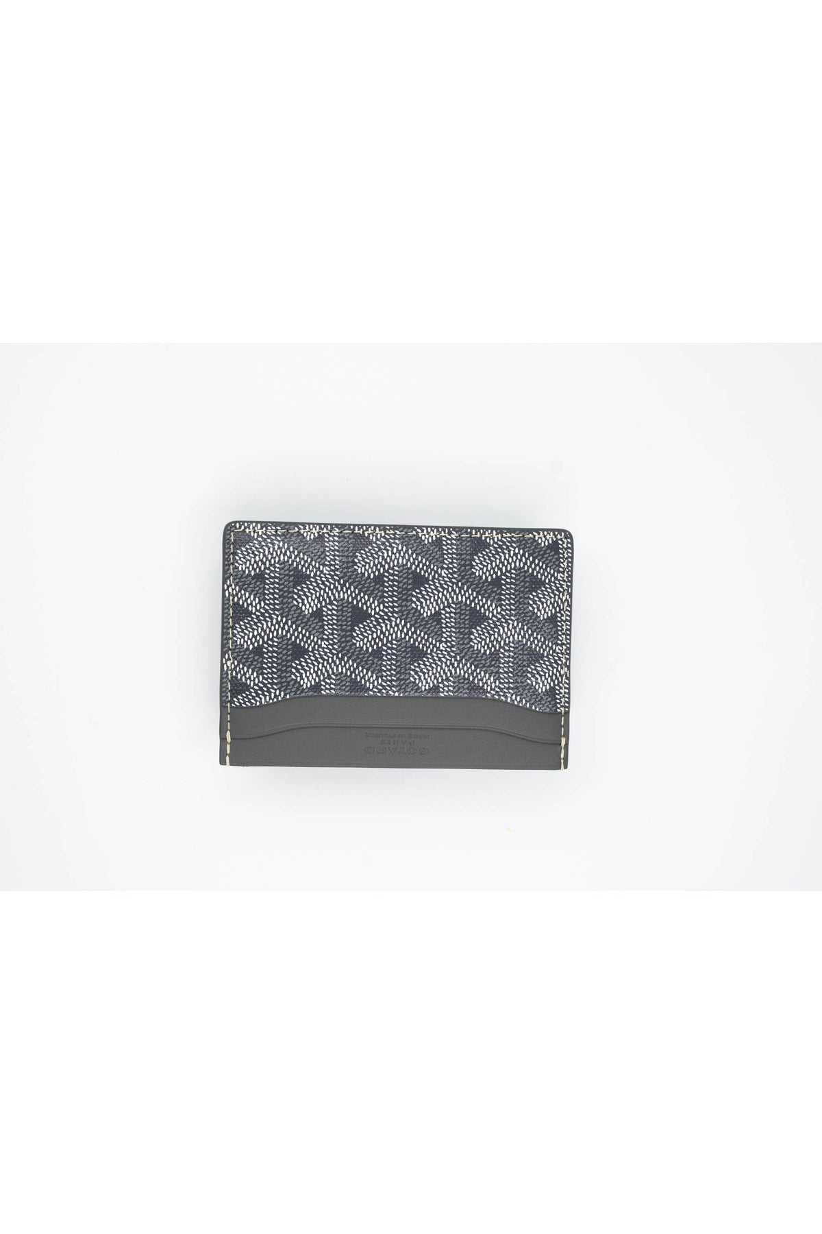 Goyard Grey Goyardine Card Holder Wallet New In Box