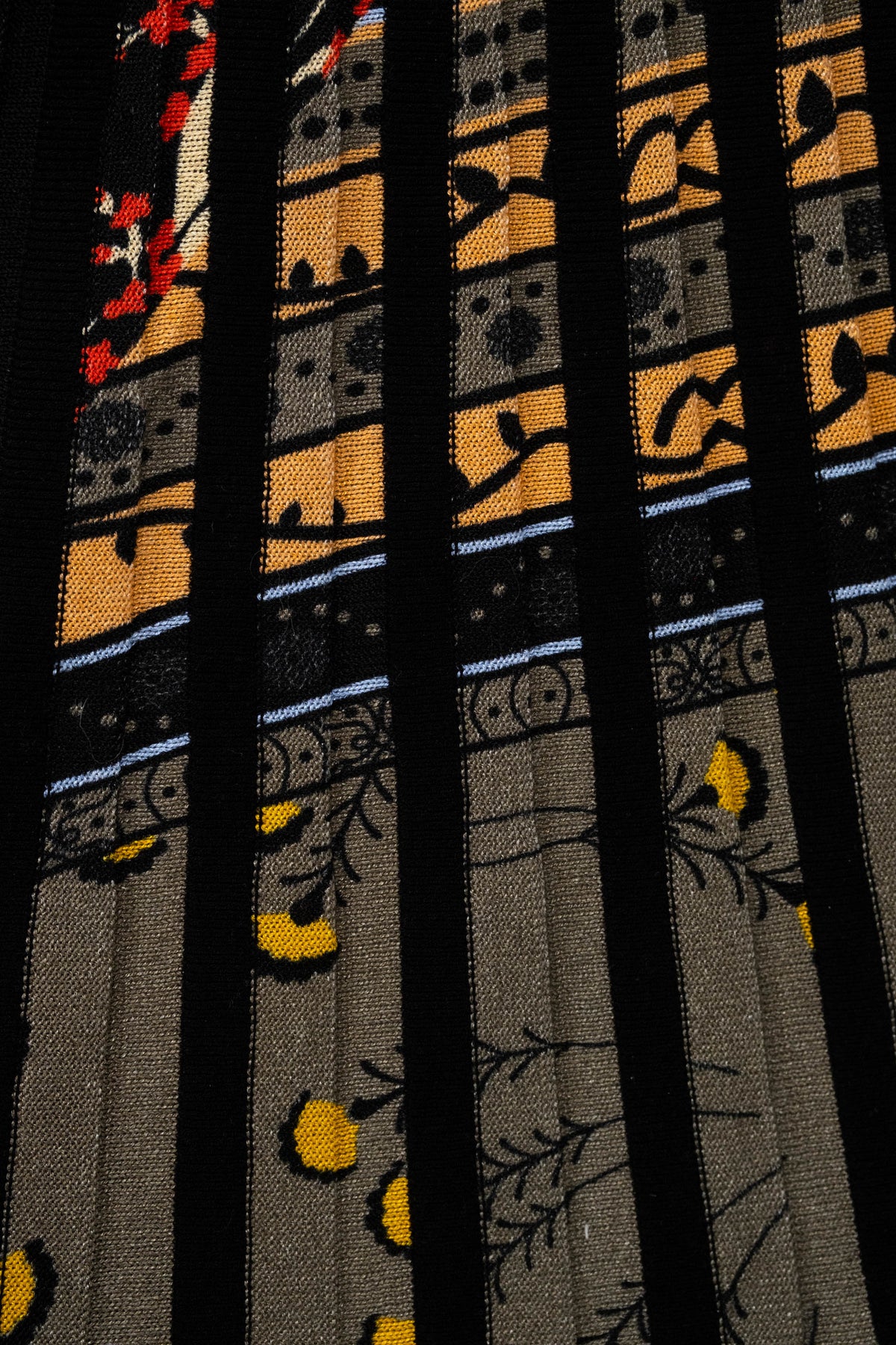 Etro Black Rib Knit Maxi Dress Paisley Print Size 42