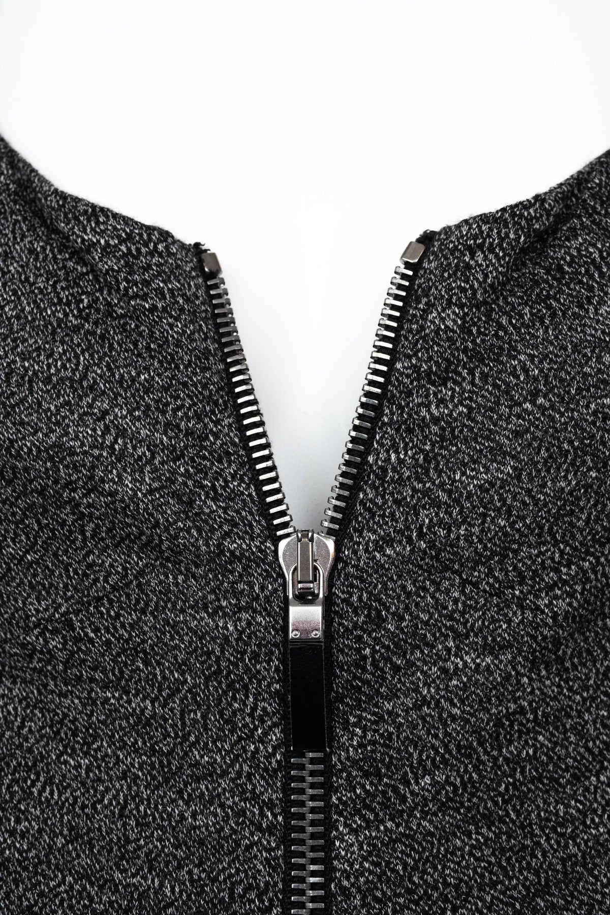 Alexander McQueen Grey Ruched Zip Dress Size