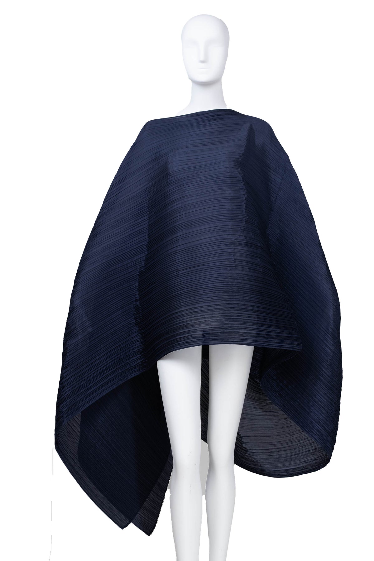 Issey Miyake Blue Pleated Jump Madame T Stole Size O/S