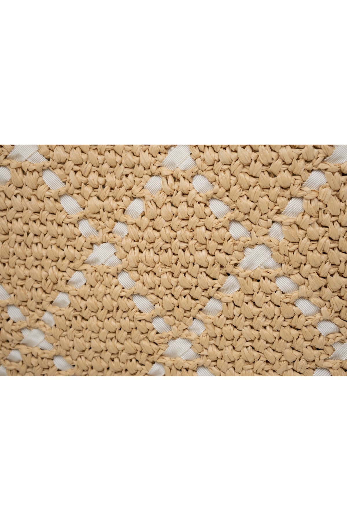 Chanel Raffia Diamond Quilt Shopping Tote Cruise 25/26