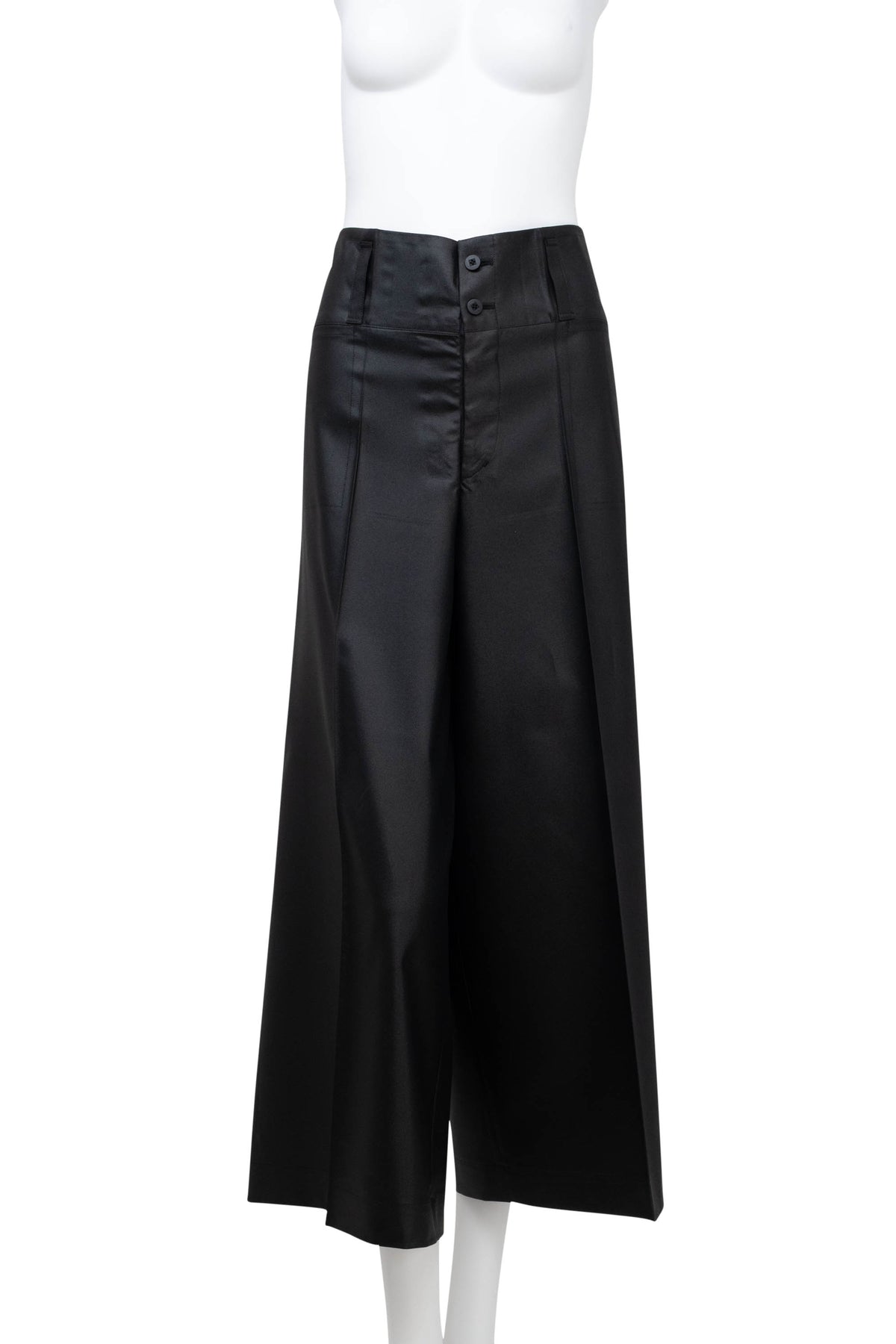 Issey Miyake Black Paper Bag Waist Pants Size 3