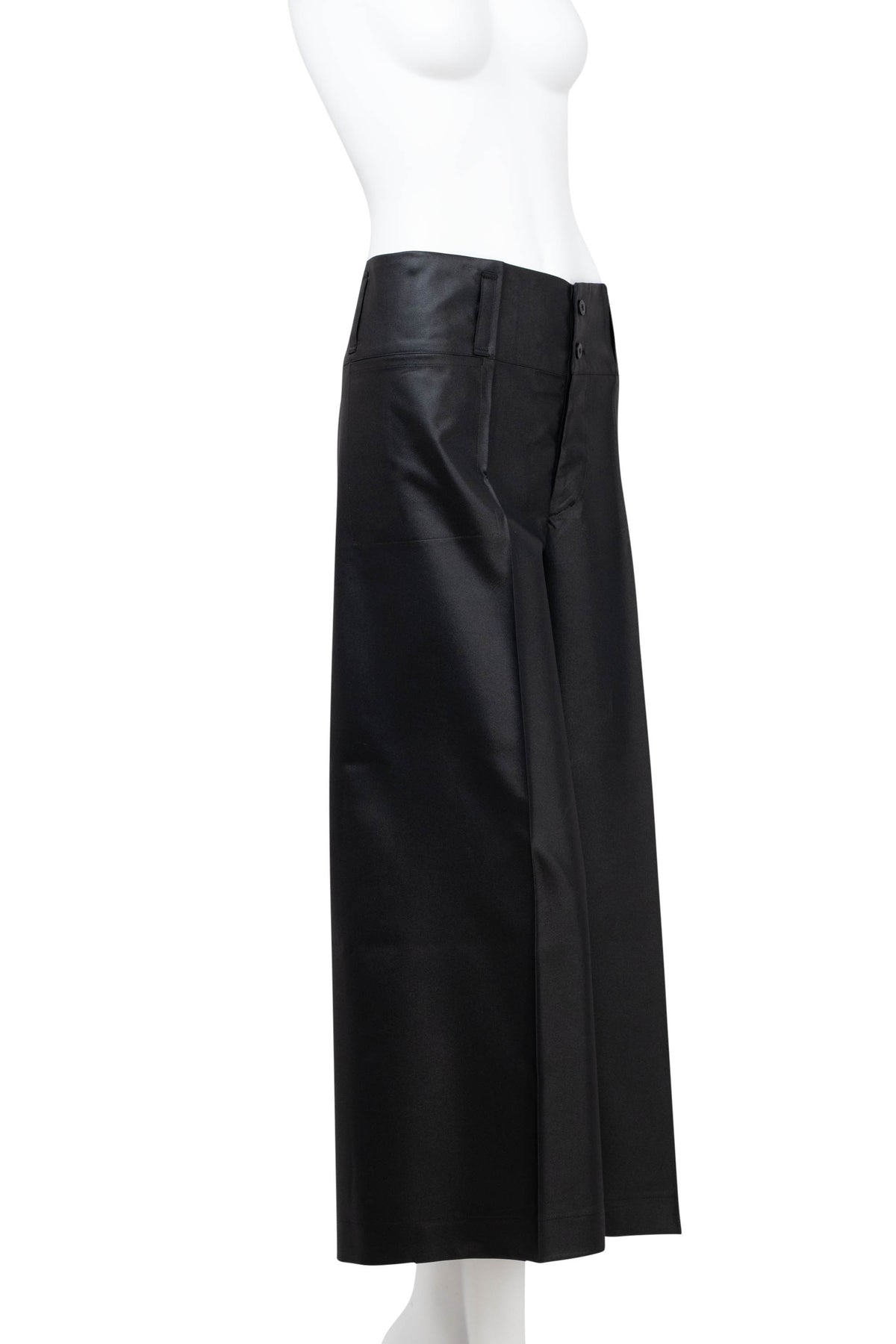 Issey Miyake Black Paper Bag Waist Pants Size 3