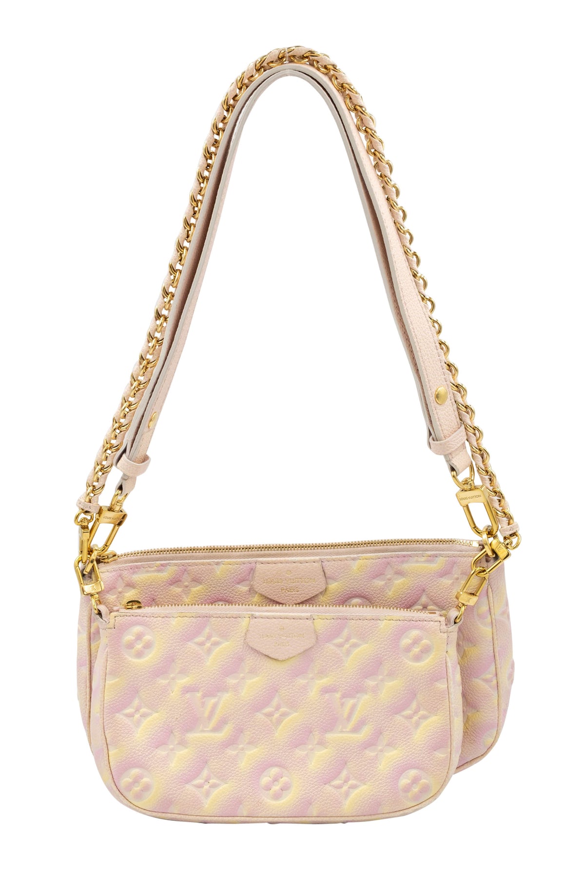 Louis Vuitton Pink and Yellow Summer Stardust Empriente Multi Pochette Purse