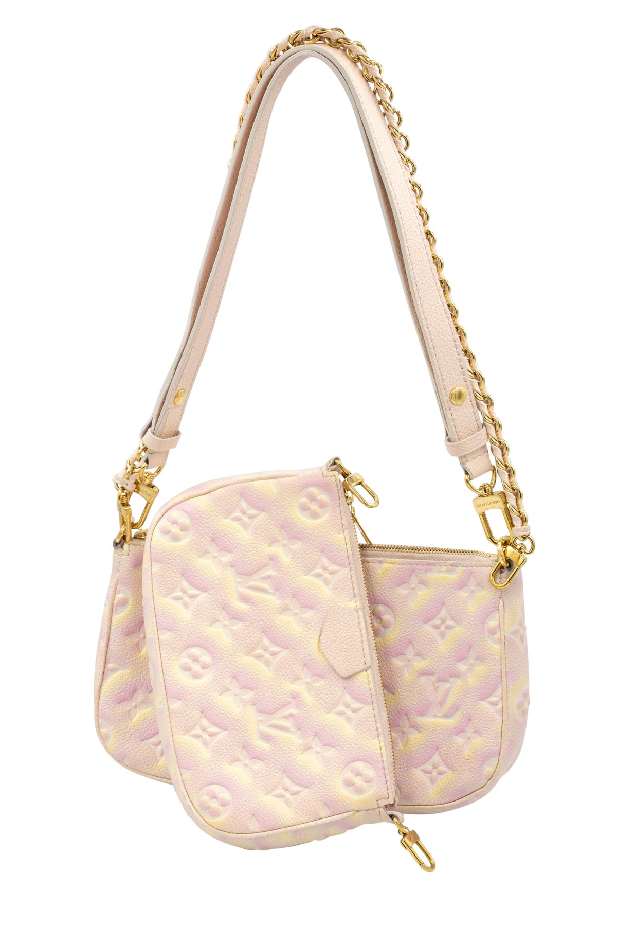 Louis Vuitton Pink and Yellow Summer Stardust Empriente Multi Pochette Purse