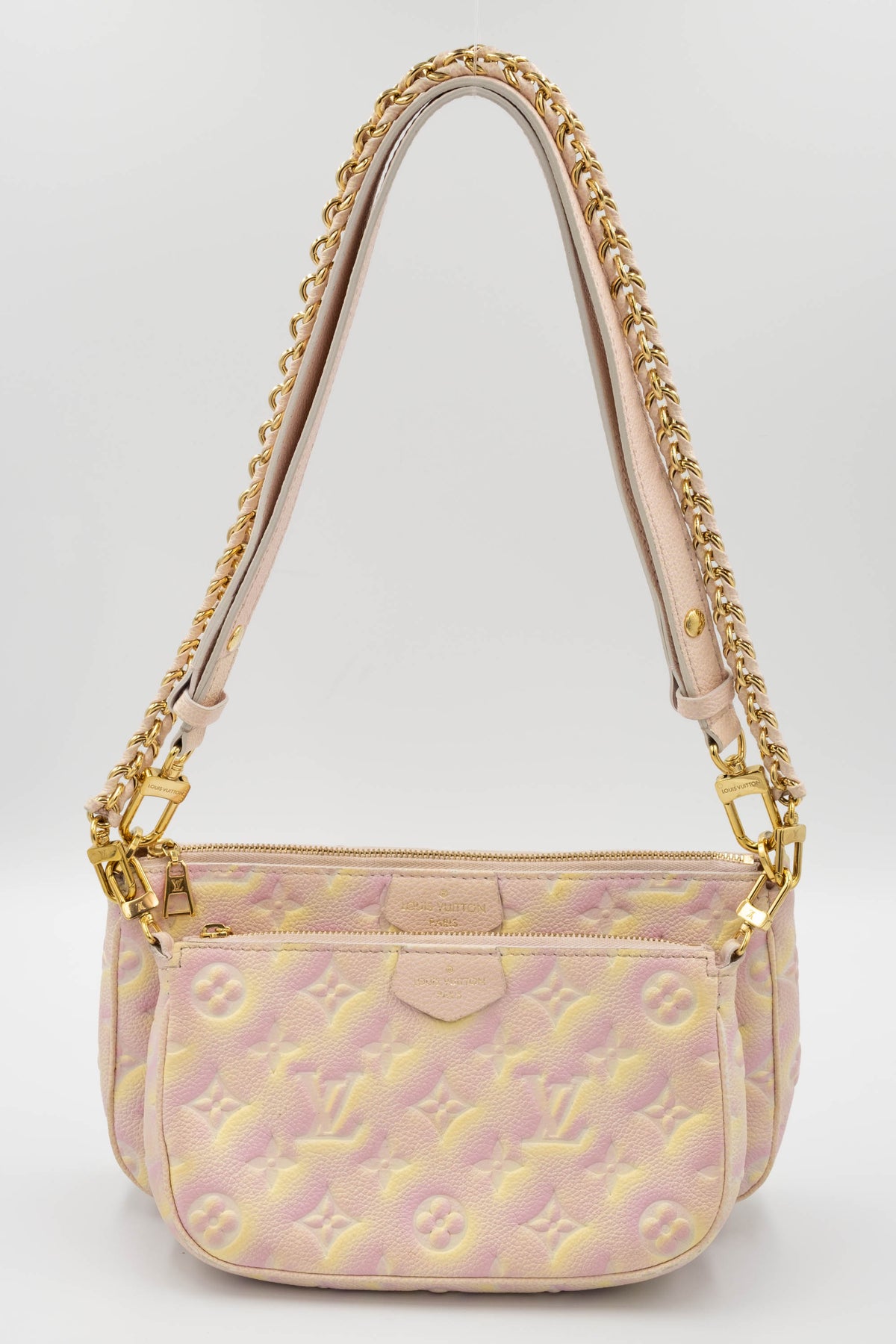 Louis Vuitton Pink and Yellow Summer Stardust Empriente Multi Pochette Purse