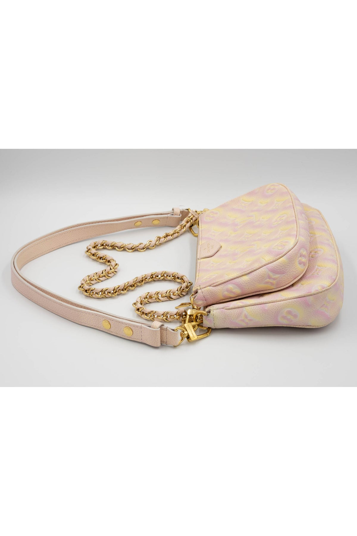 Louis Vuitton Pink and Yellow Summer Stardust Empriente Multi Pochette Purse
