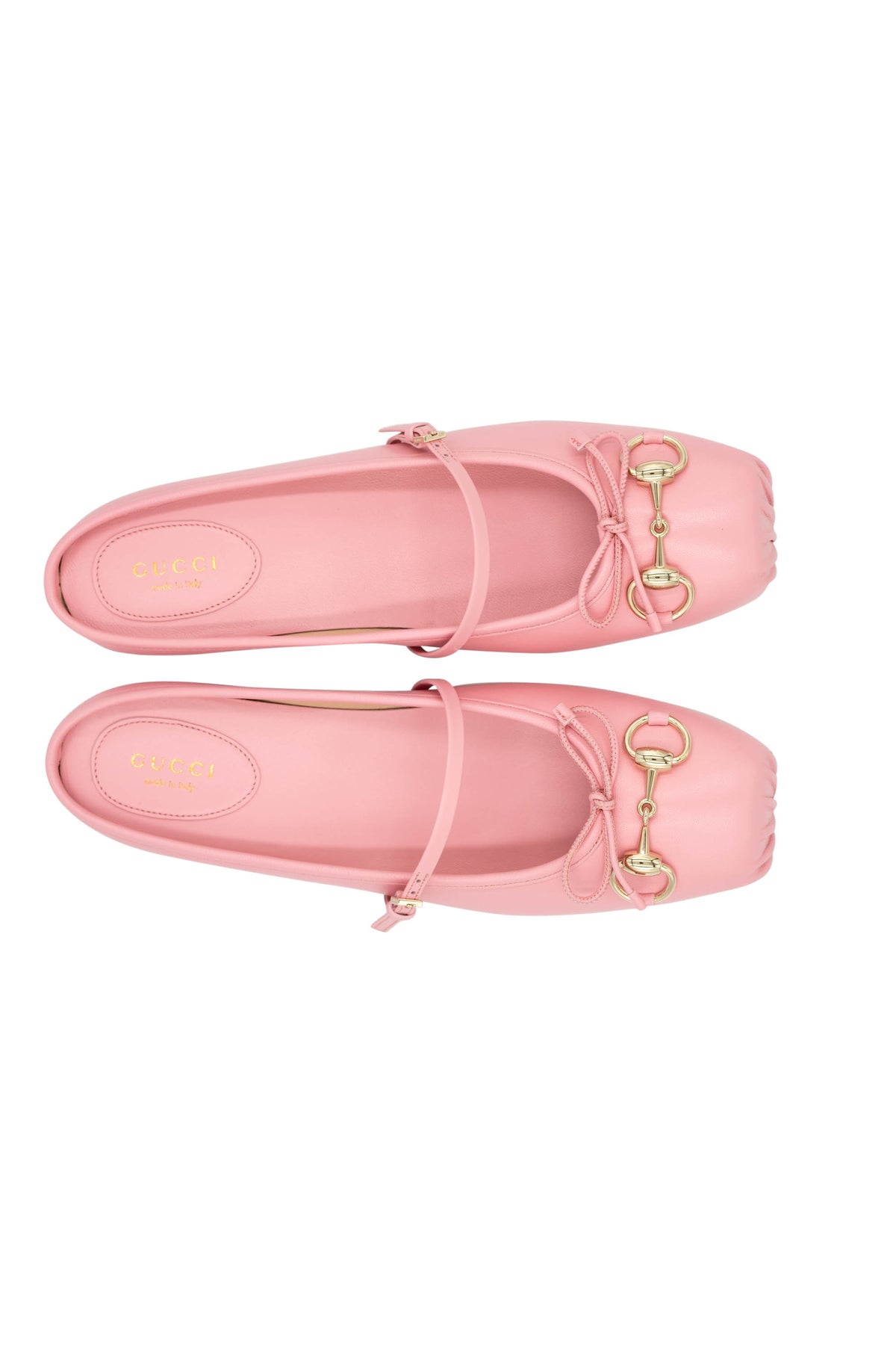 Gucci Pink Horsebit Ballet Slides Size 38.5