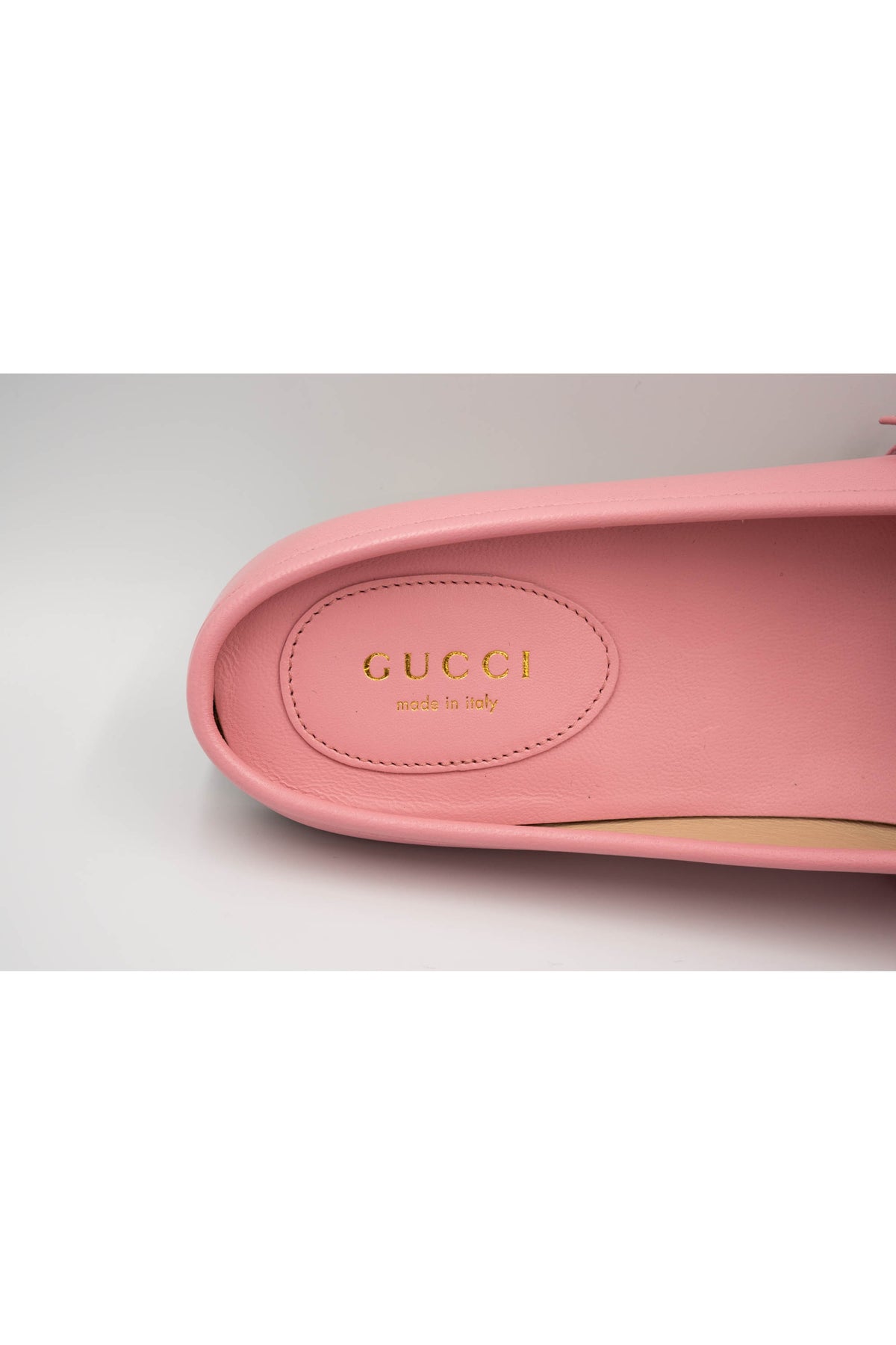Gucci Pink Horsebit Ballet Slides Size 38.5