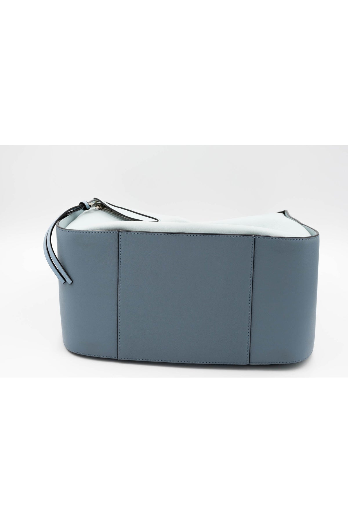 Loewe Light Blue Color Block Leather Hammock Purse 2017