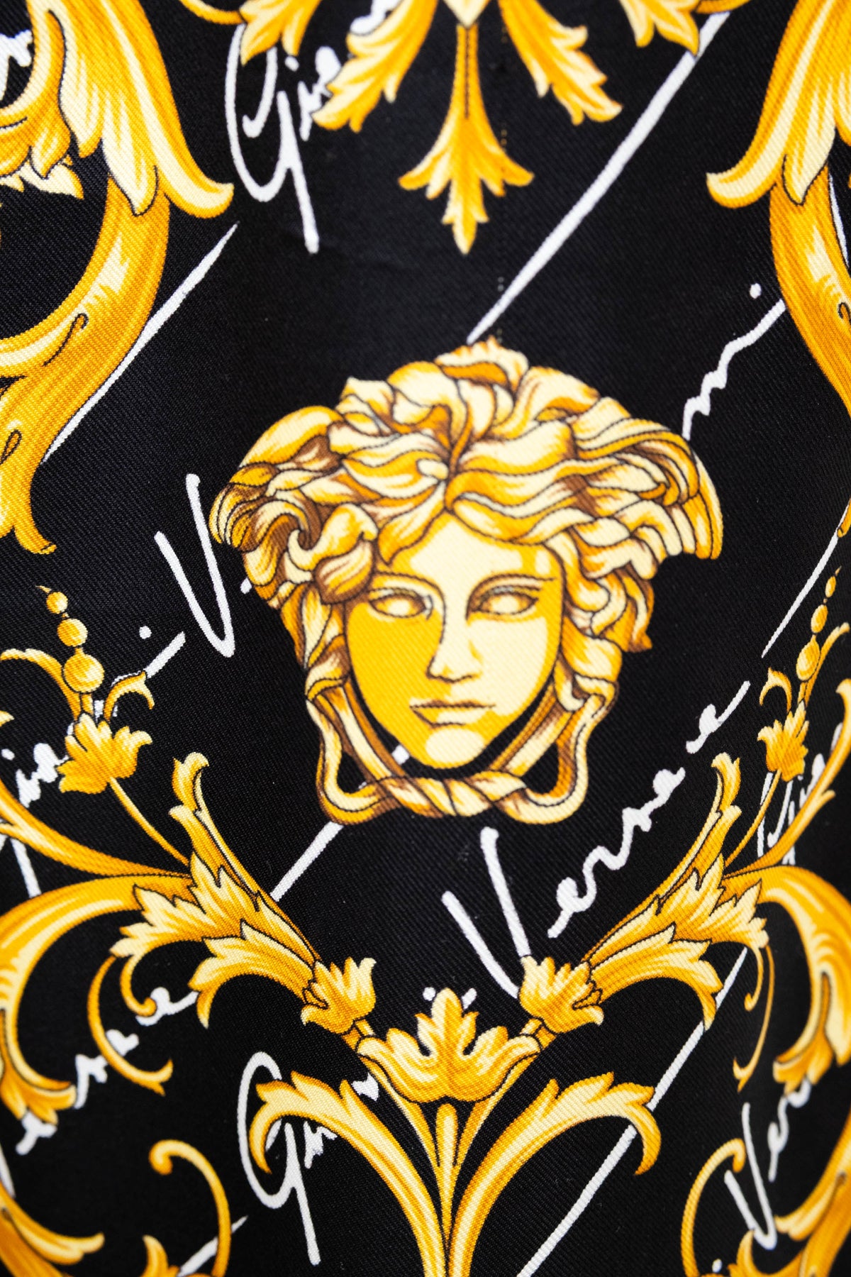 Versace Black Silk Archive Medusa Print Jogger Pants Size 38/2