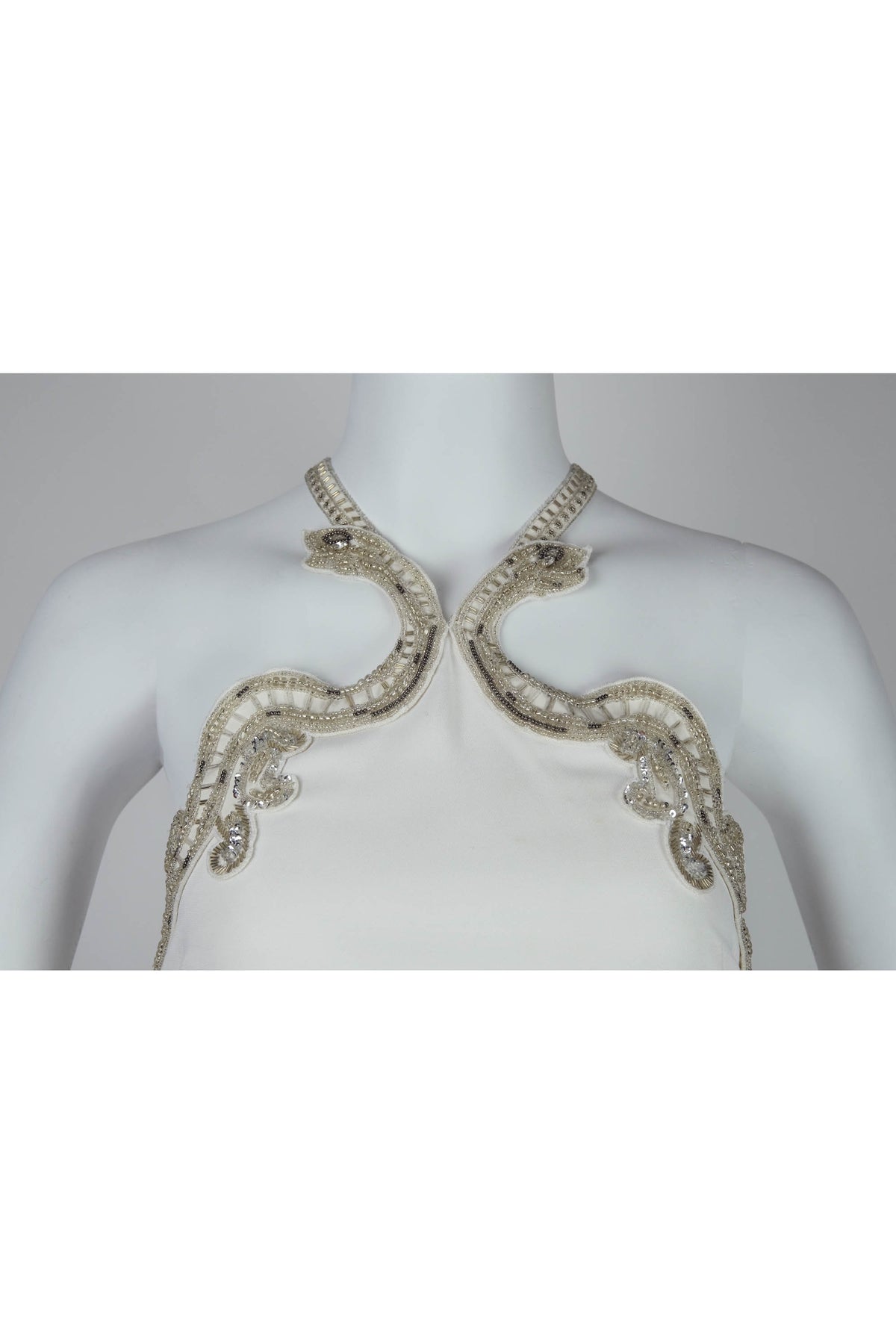 Roberto Cavalli Abito Snake Embellished Jersey Gown Size 38/2