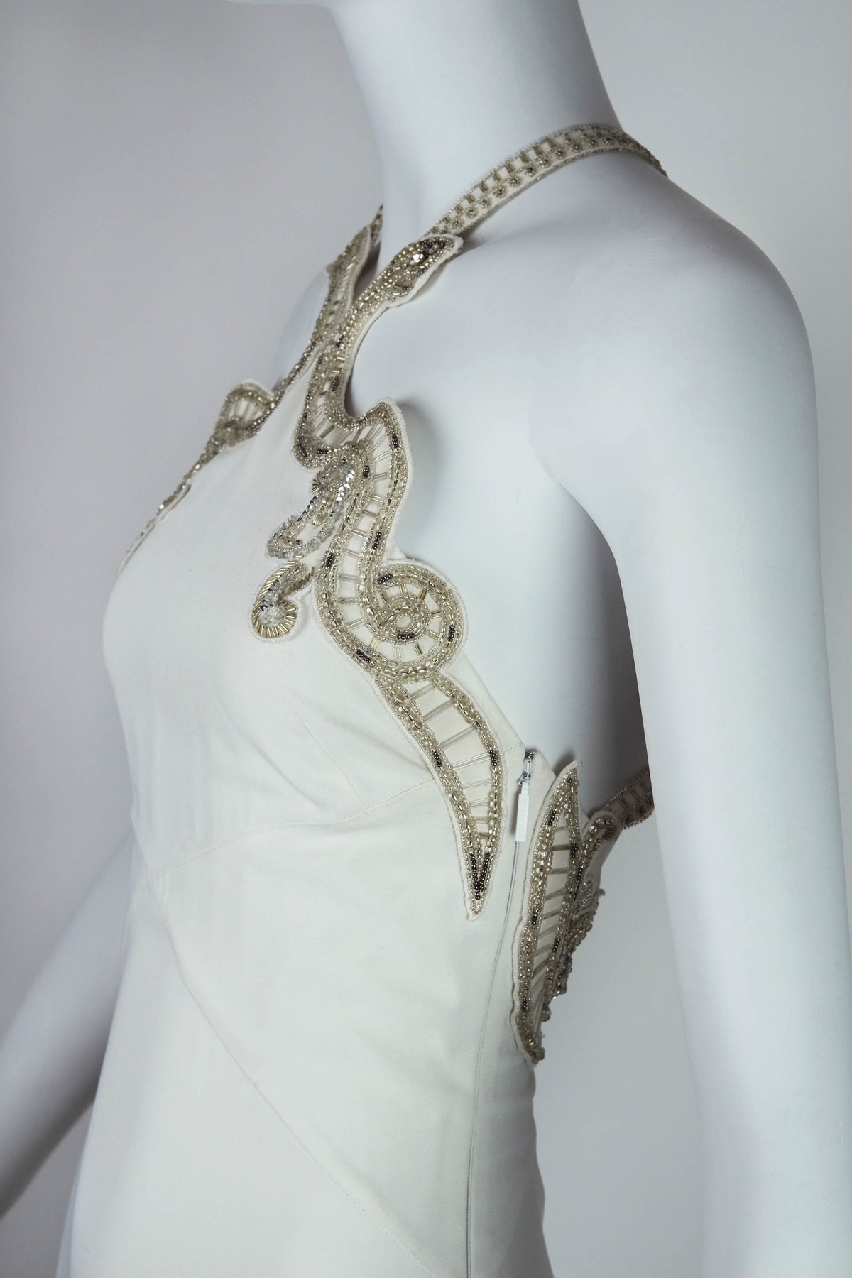 Roberto Cavalli Abito Snake Embellished Jersey Gown Size 38/2