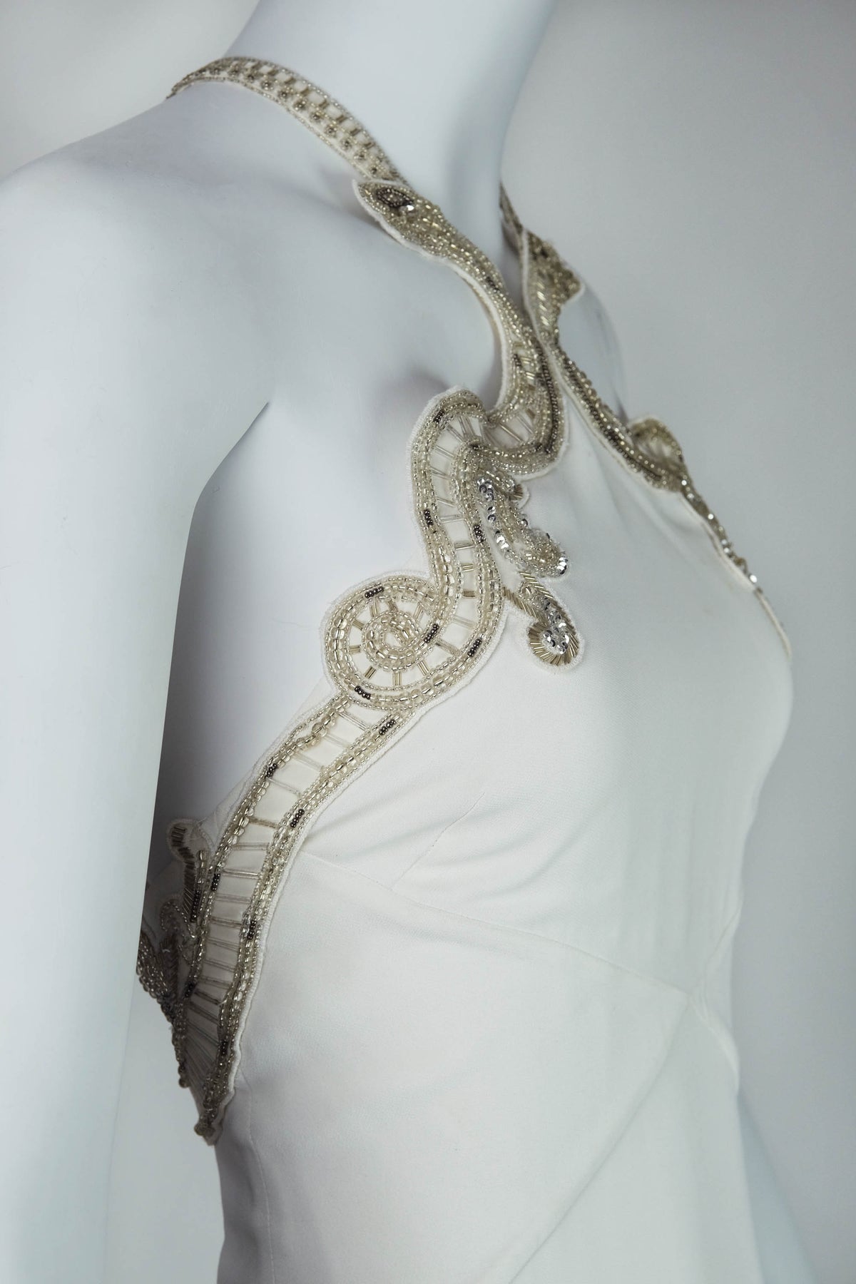Roberto Cavalli Abito Snake Embellished Jersey Gown Size 38/2