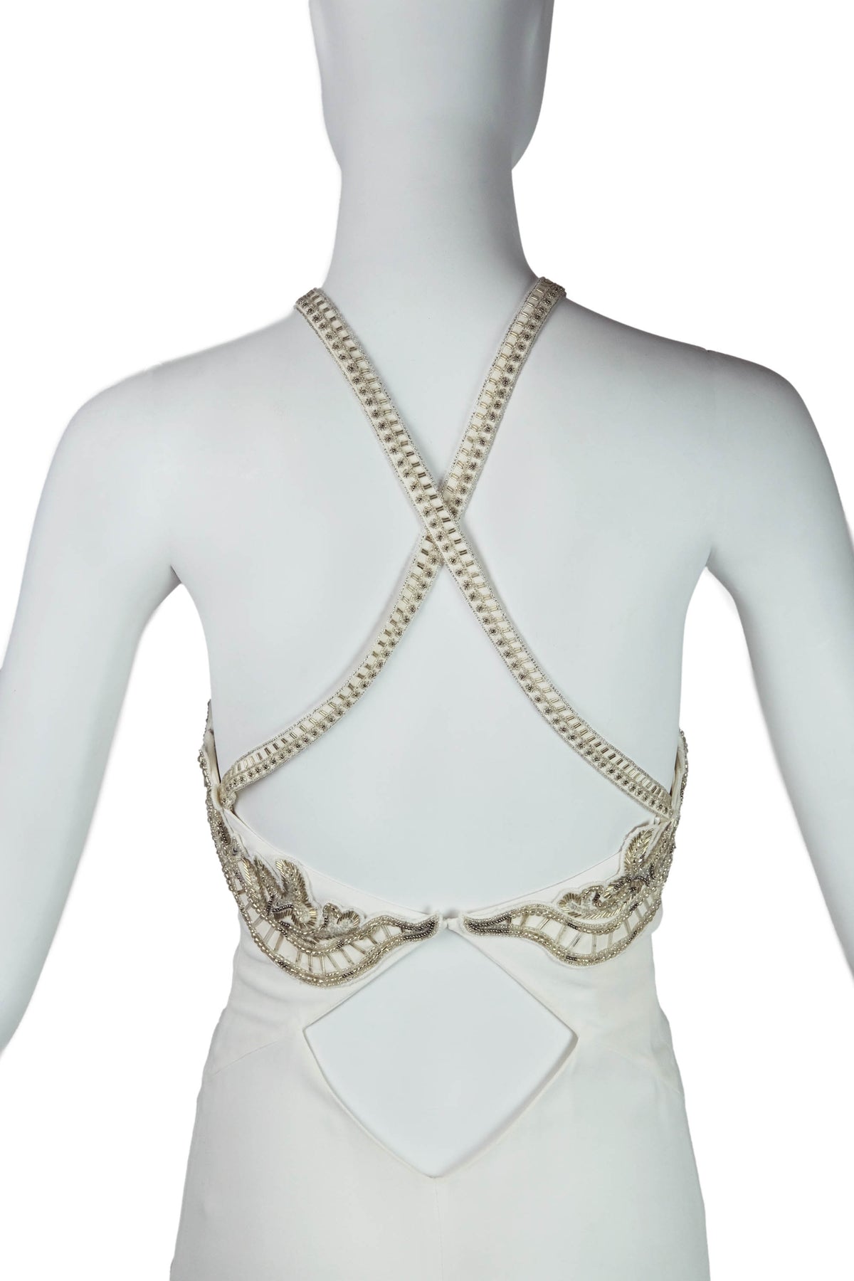 Roberto Cavalli Abito Snake Embellished Jersey Gown Size 38/2