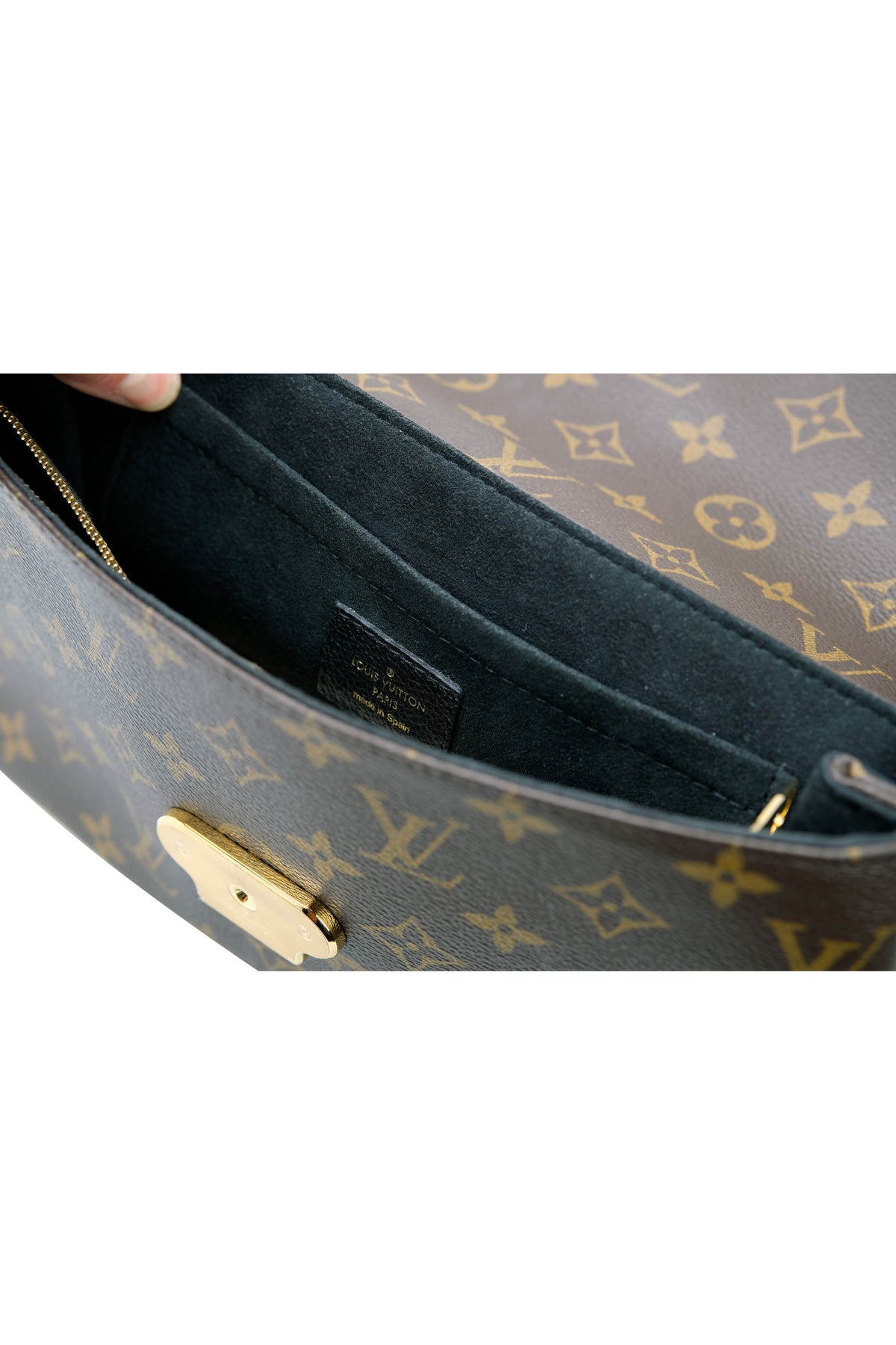 Louis Vuitton Monogram and Leather Saint Placide Purse
