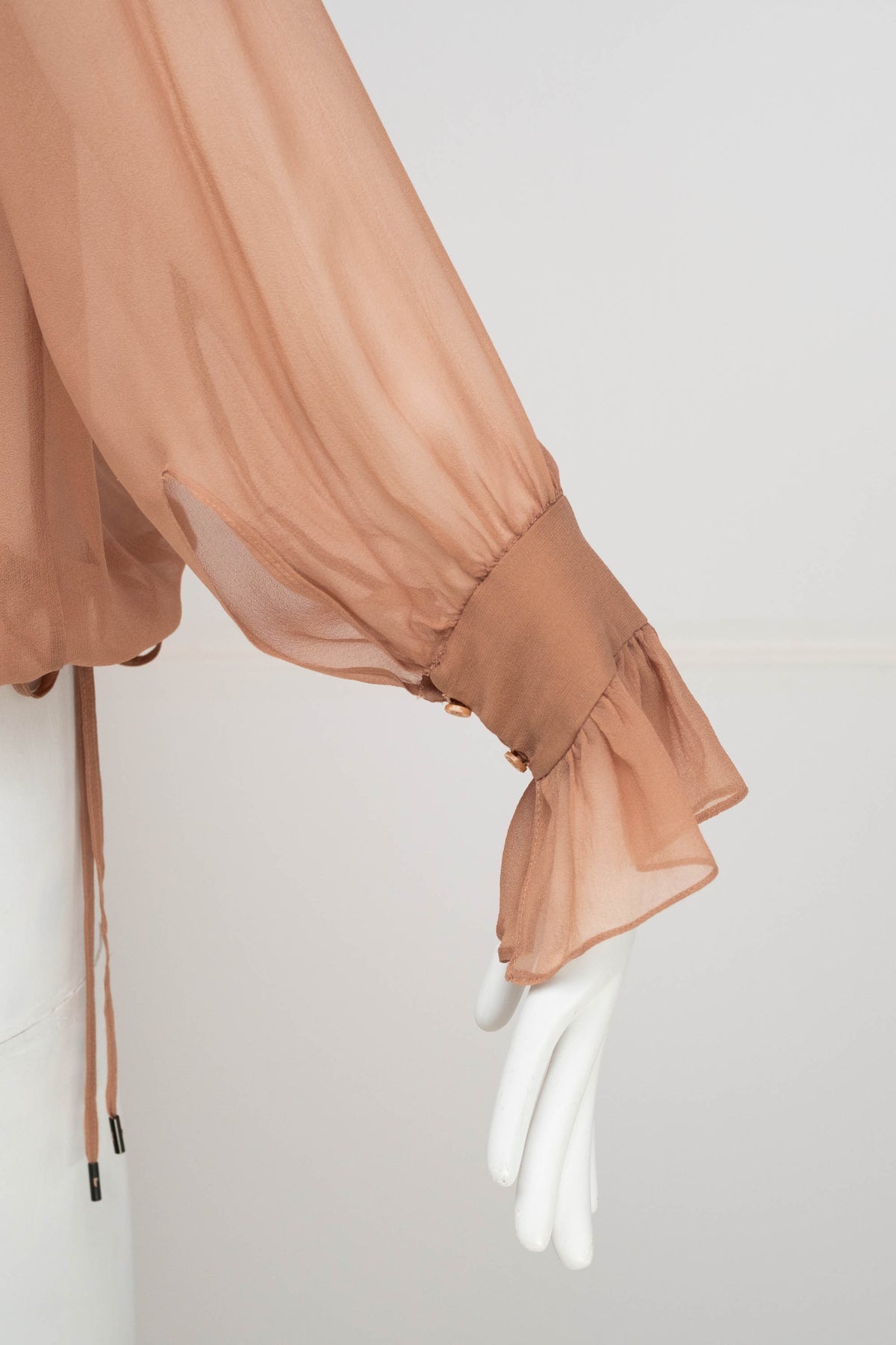 Tom Ford Dusty Pink Blouse Long Sleeve Size Small NWT