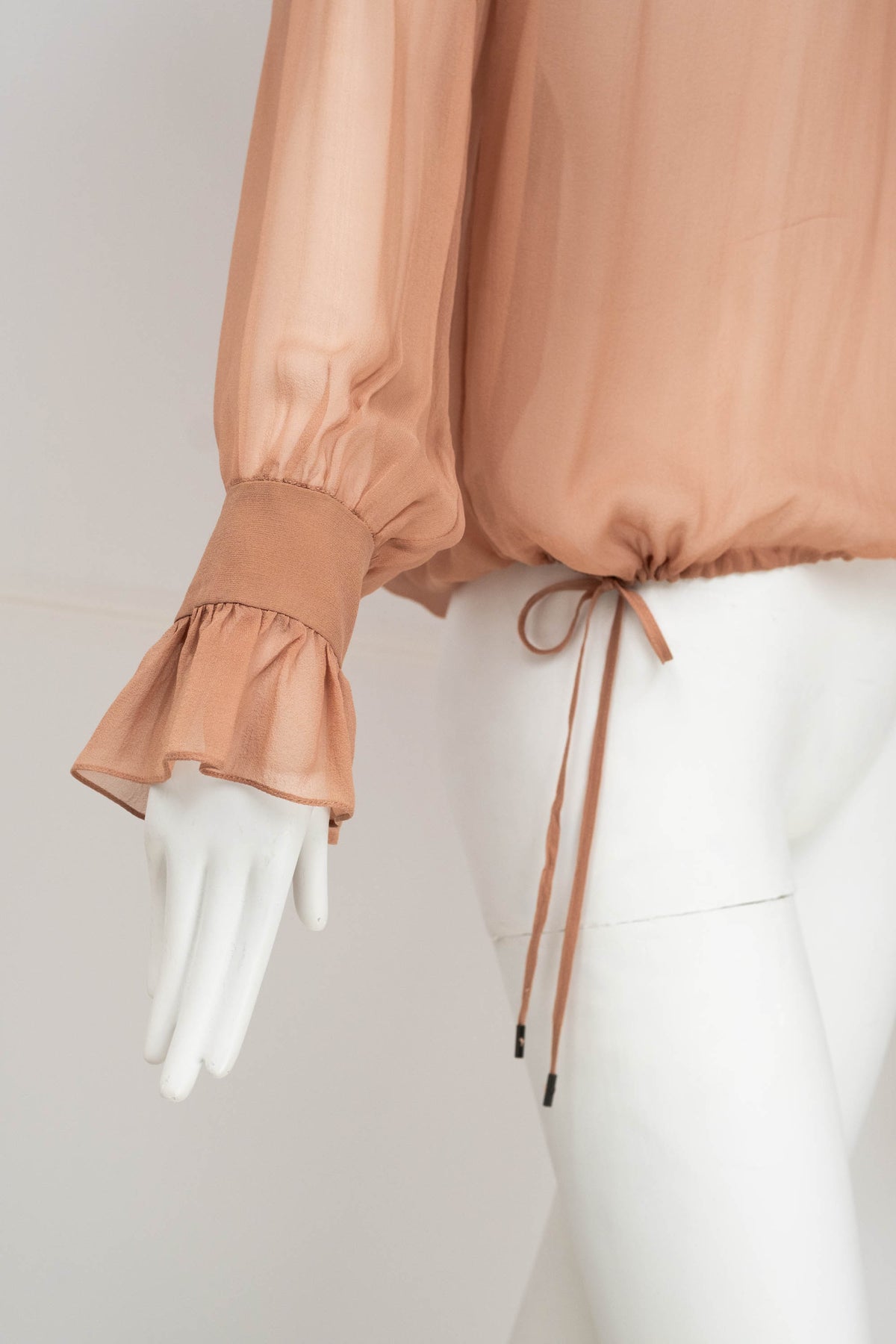 Tom Ford Dusty Pink Blouse Long Sleeve Size Small NWT