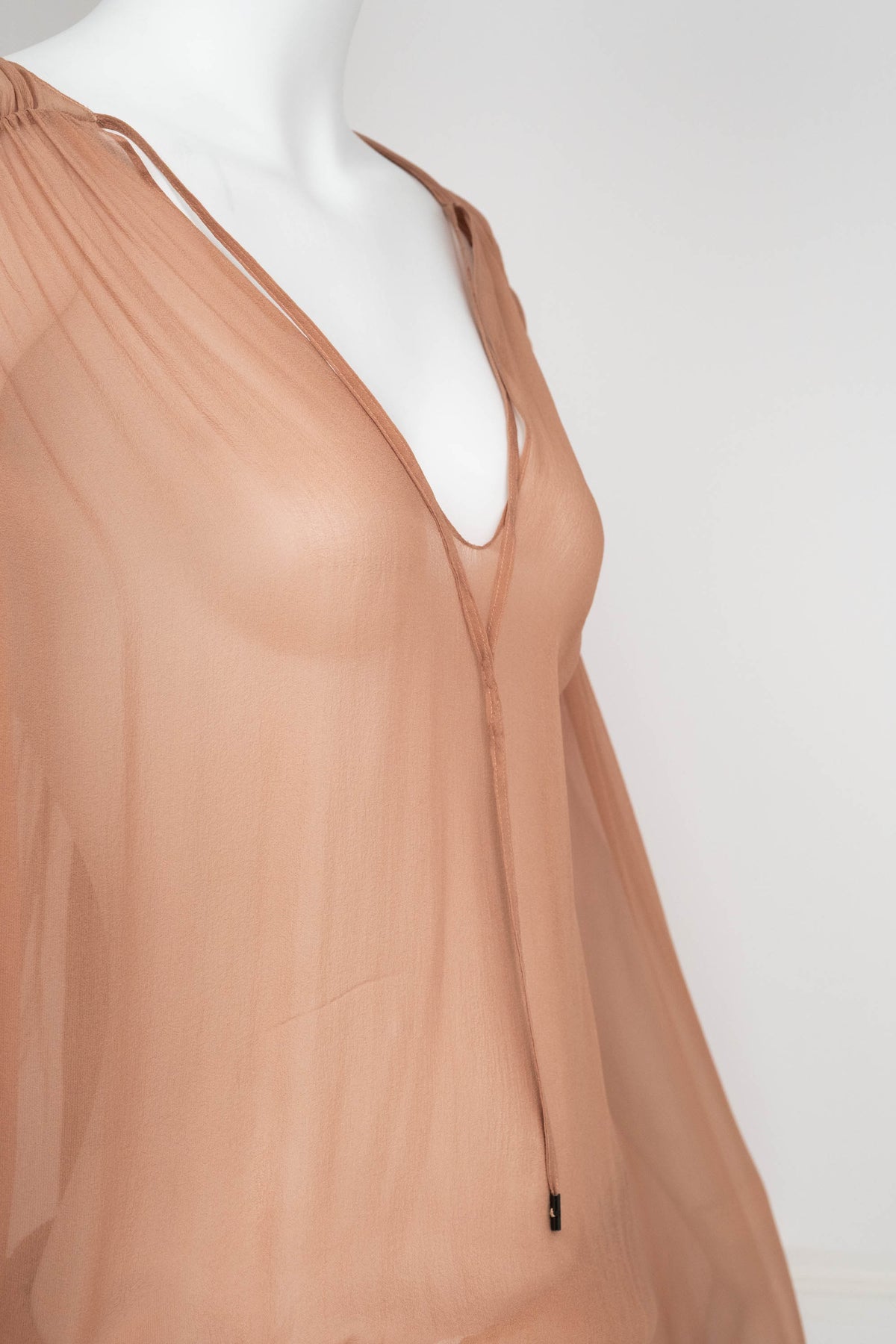 Tom Ford Dusty Pink Blouse Long Sleeve Size Small NWT