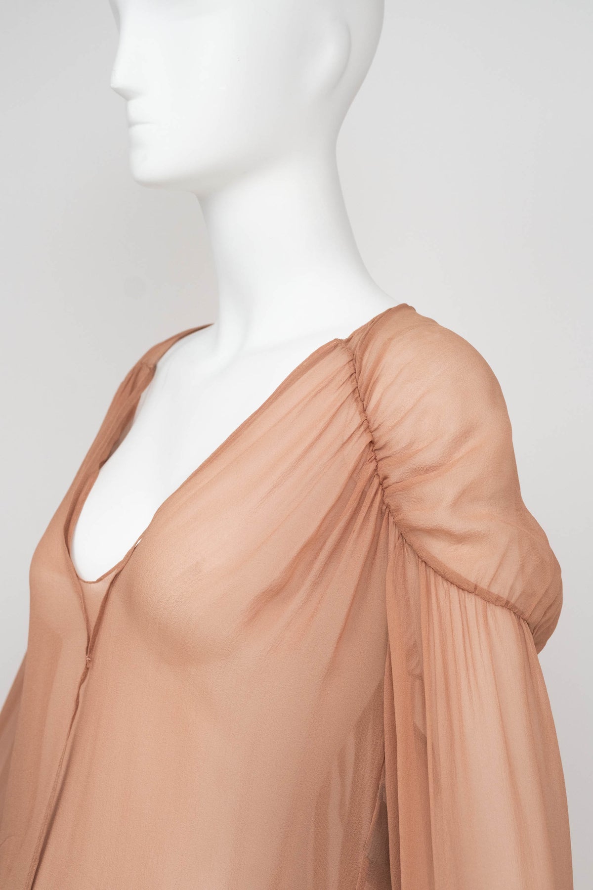 Tom Ford Dusty Pink Blouse Long Sleeve Size Small NWT