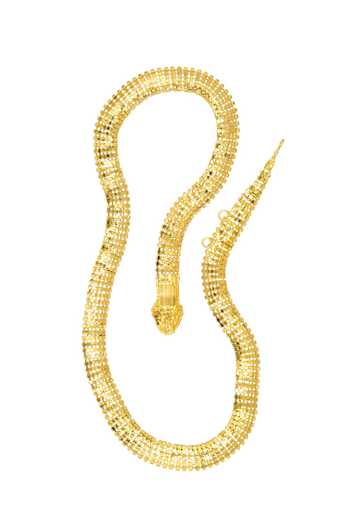 Dolce & Gabbana Large Gold Snake Crystal Belt