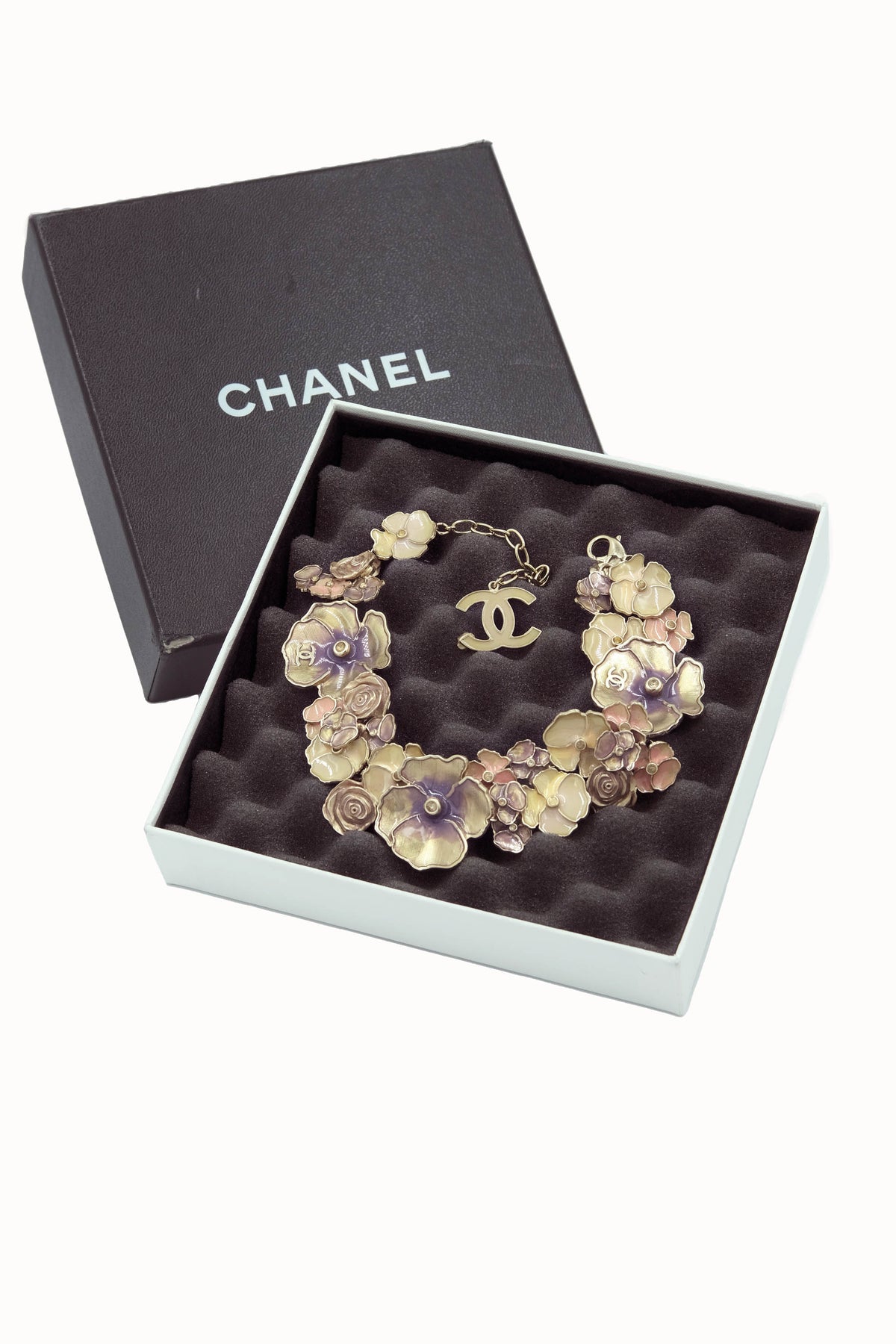 Chanel Marie Antoinette Sculptural Enamel Floral Choker 2013C