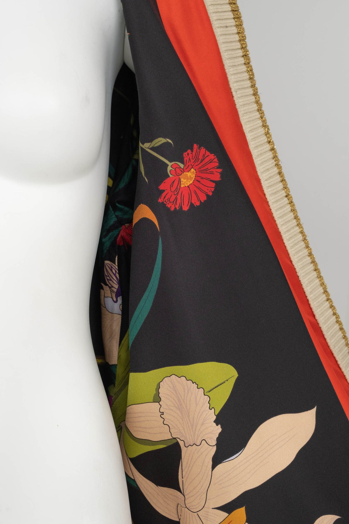 Gucci Black and Gold GG Monogram Wool Cardigan Silk Lining Sweater Size S