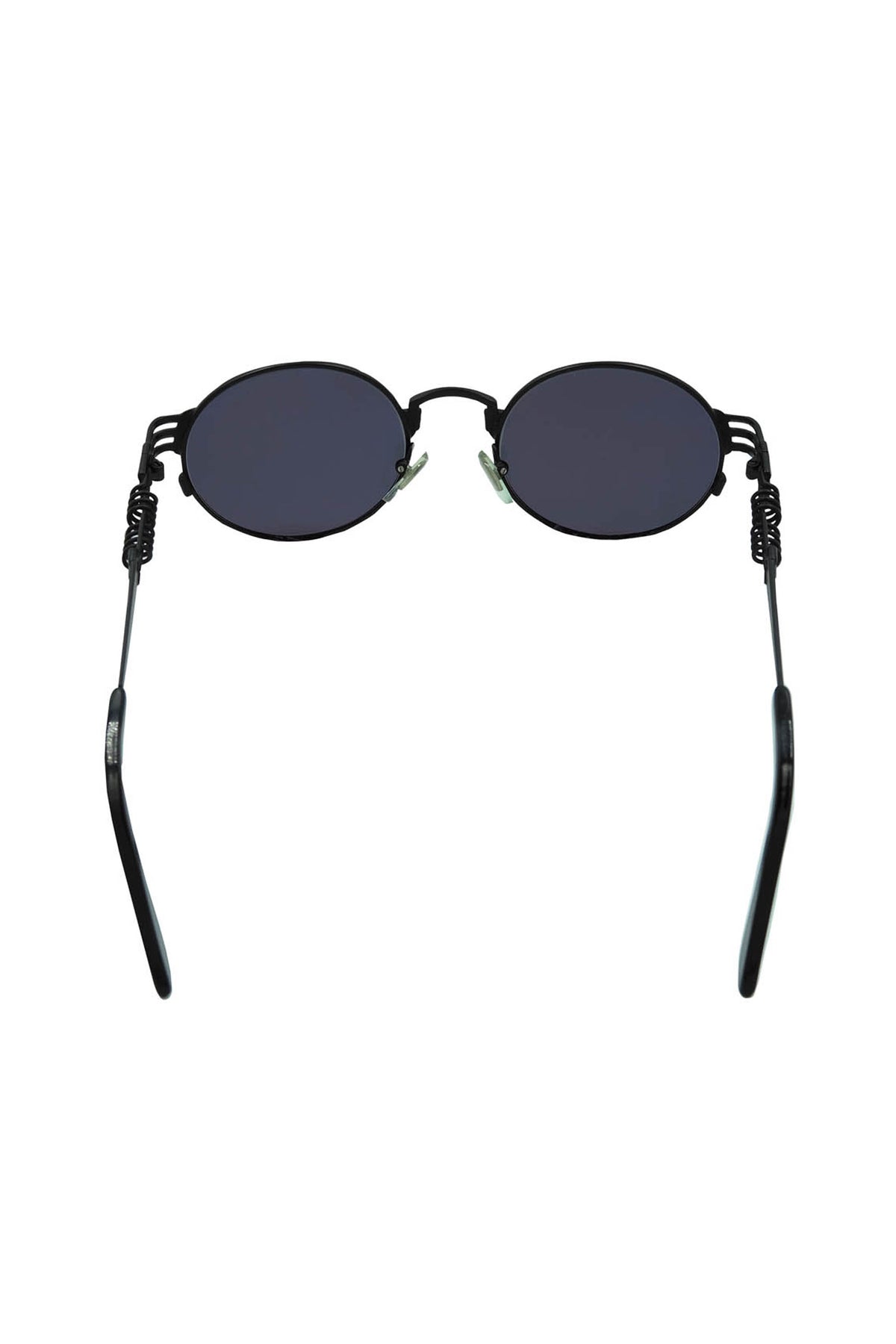 Jean Paul Gaultier Black Oval Spring Arm Oval Sunglasses
