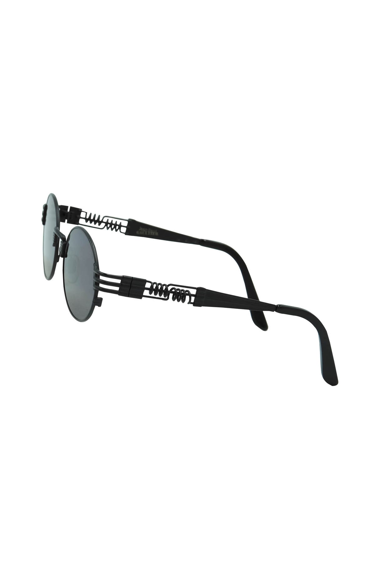Jean Paul Gaultier Black Oval Spring Arm Oval Sunglasses